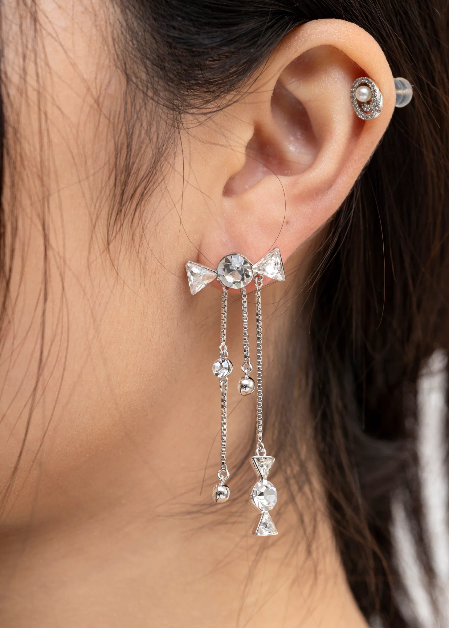 Rhinestone XINDONG FENGLING Earring - Single - Image 4