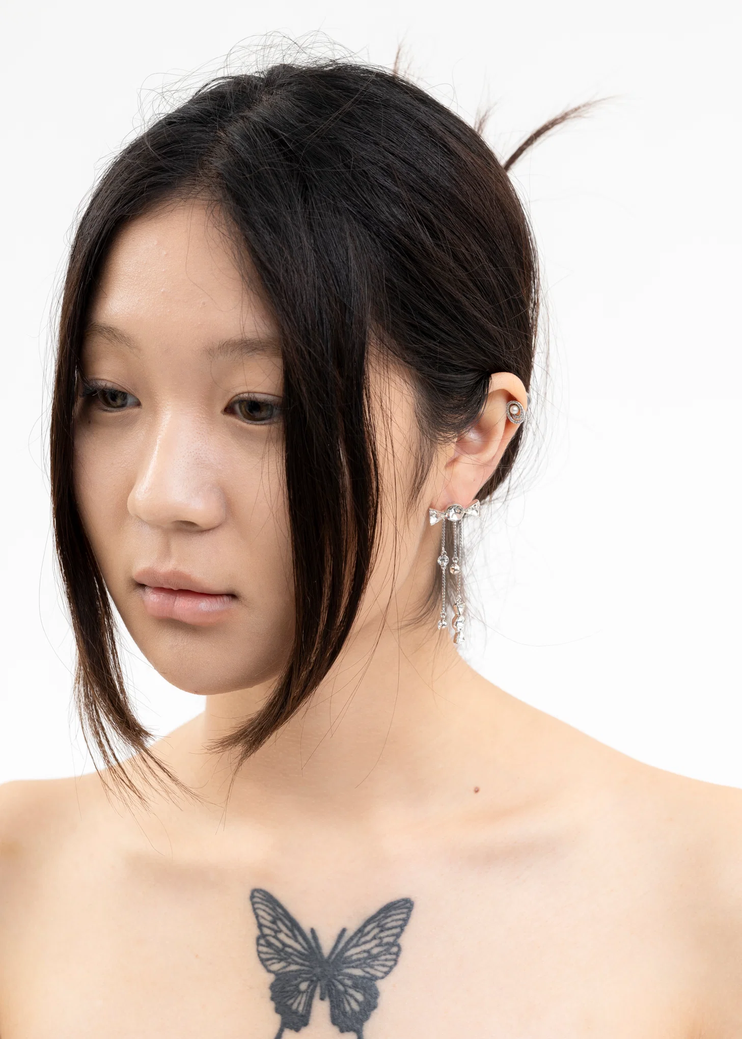 Rhinestone XINDONG FENGLING Earring - Single - Image 5