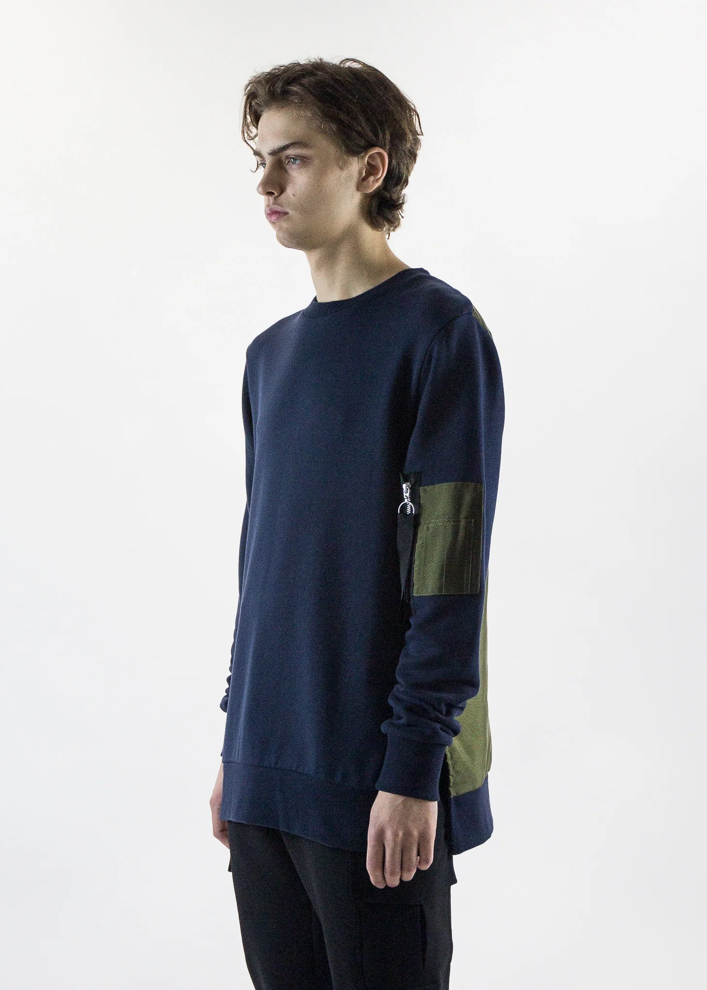 Rogue Sweater with Bomber Back