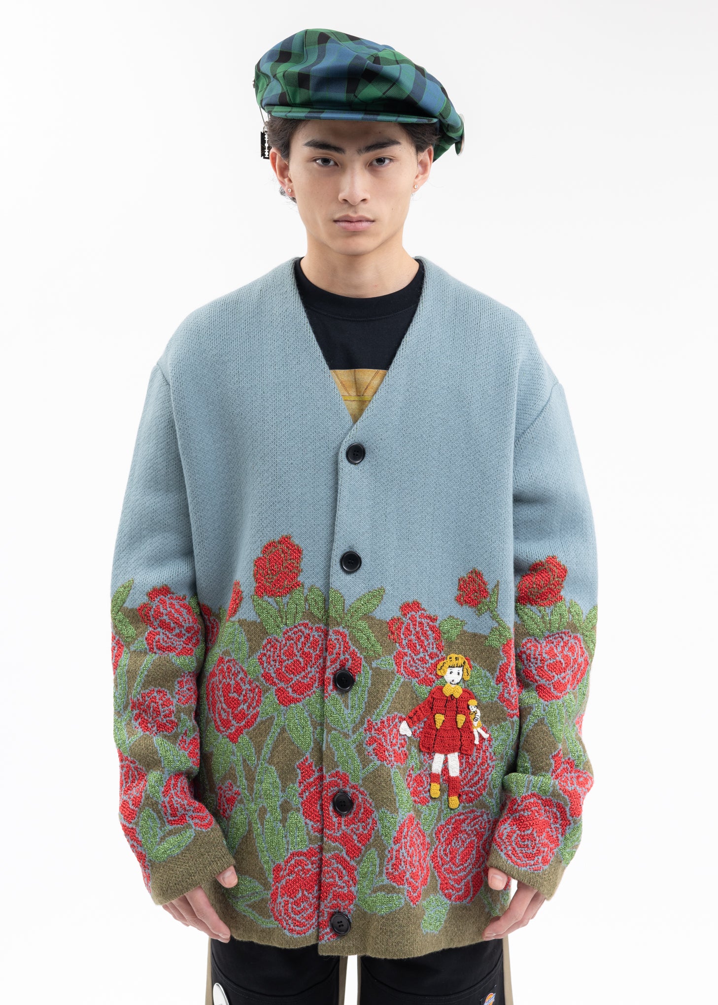 Rose Garden Knit Cardigan - KIDILL × rurumu: Collaboration