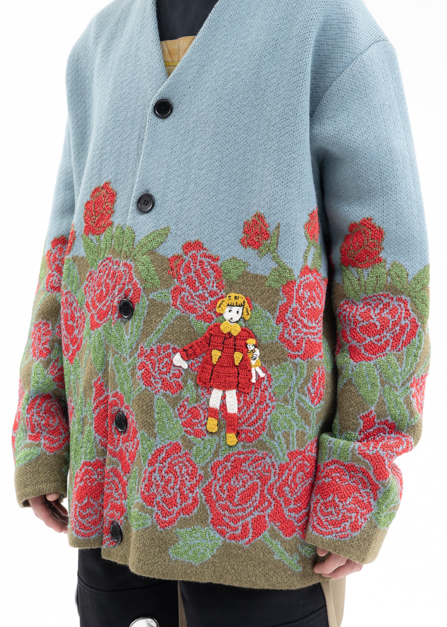 Rose Garden Knit Cardigan - KIDILL × rurumu: Collaboration - Image 4
