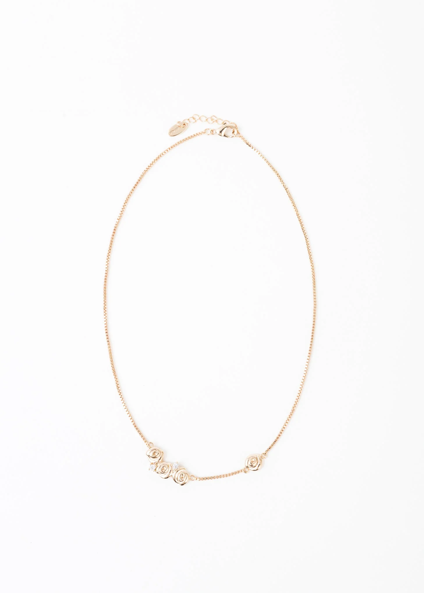 Rose Gold Roses Necklace - Image 4