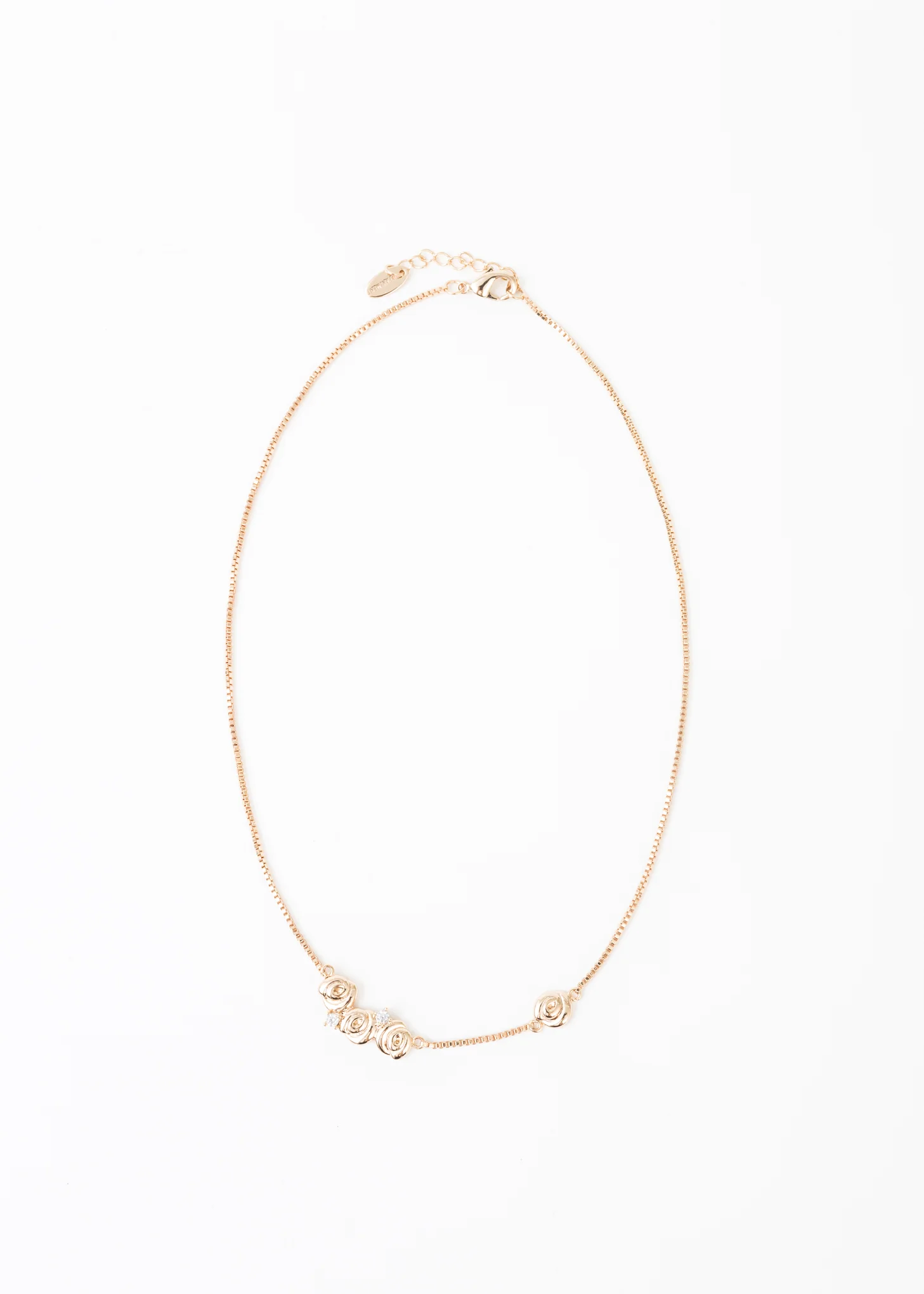 Rose Gold Roses Necklace - Image 4