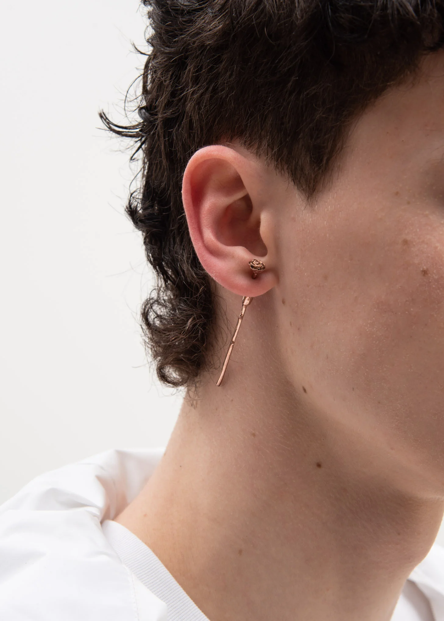 Rose Gold Rosetta Earring - Image 2
