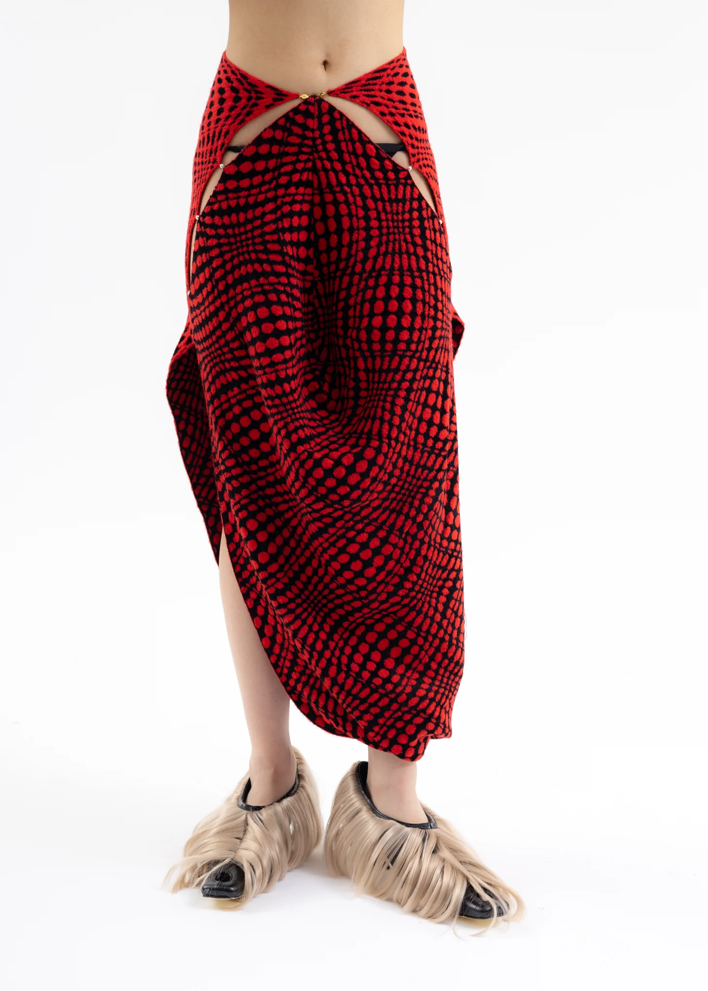 RUBY & ONYX JACQUARD KNIT SKIRT