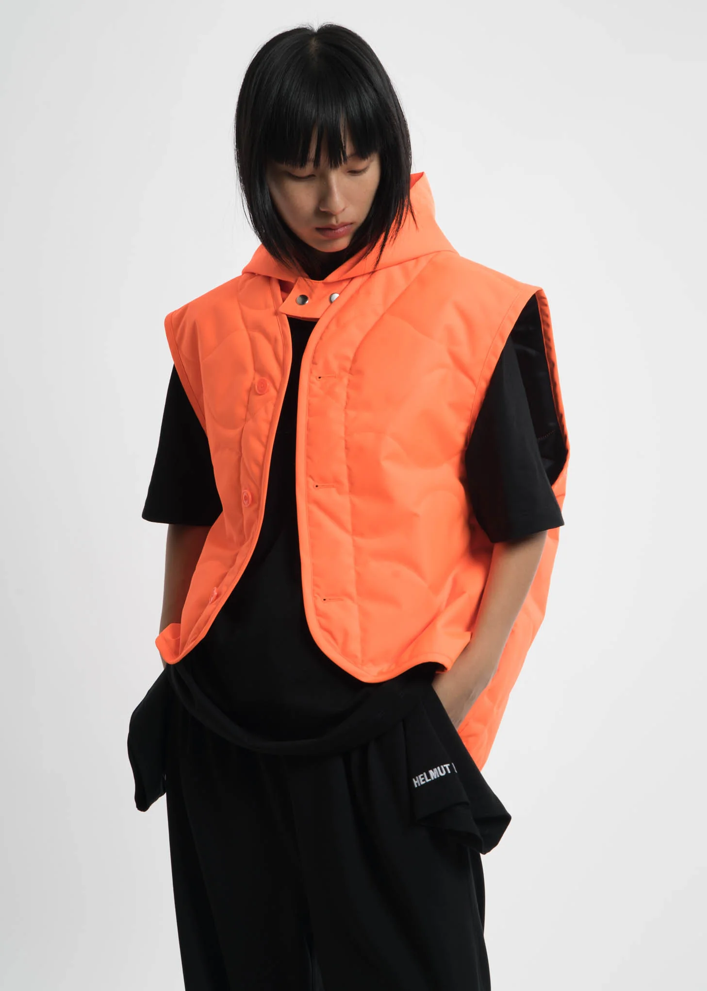 Safety Orange Quilted Vest