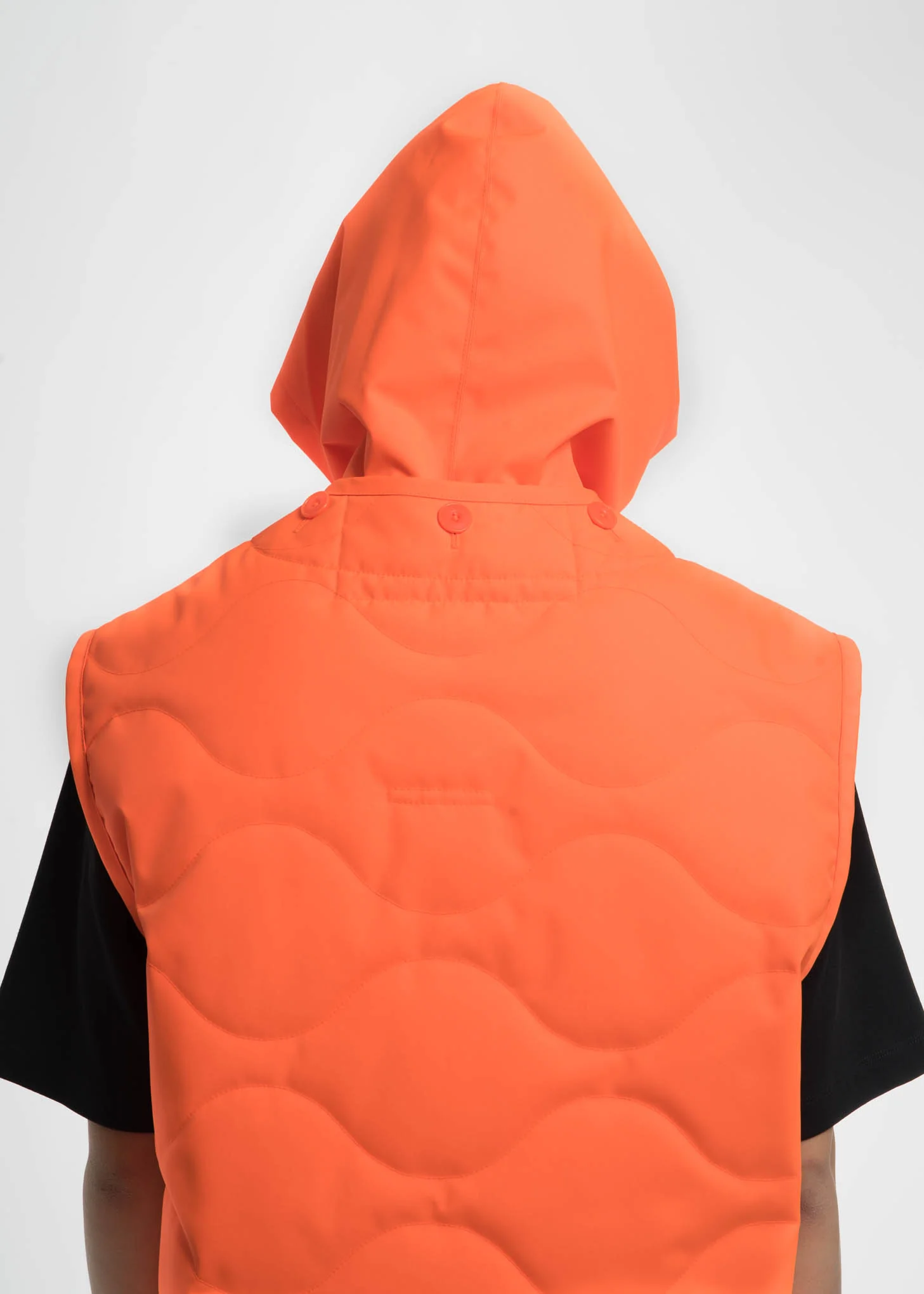 Safety Orange Quilted Vest - Image 4