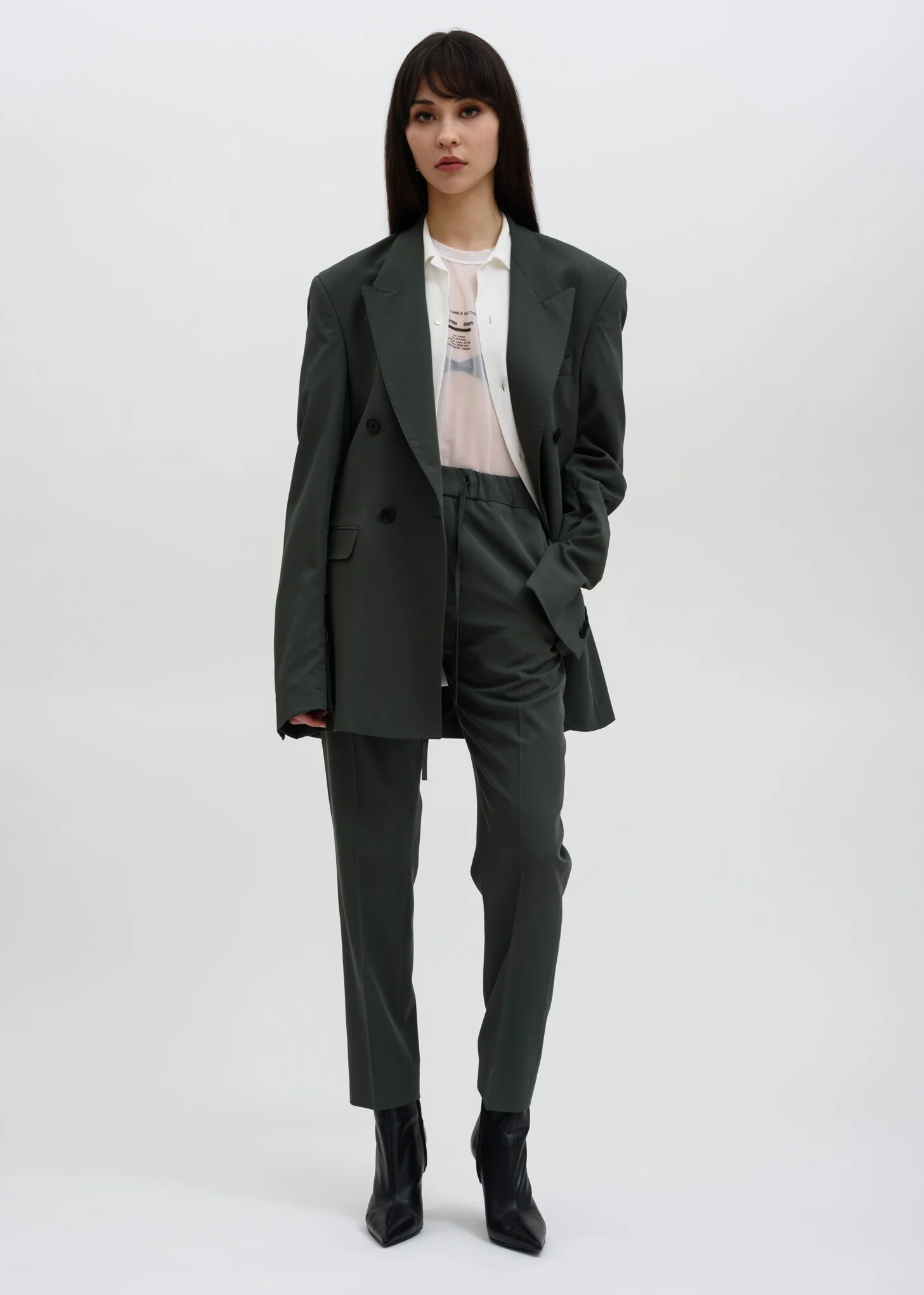 Sage Stan Wool Trouser - Image 5