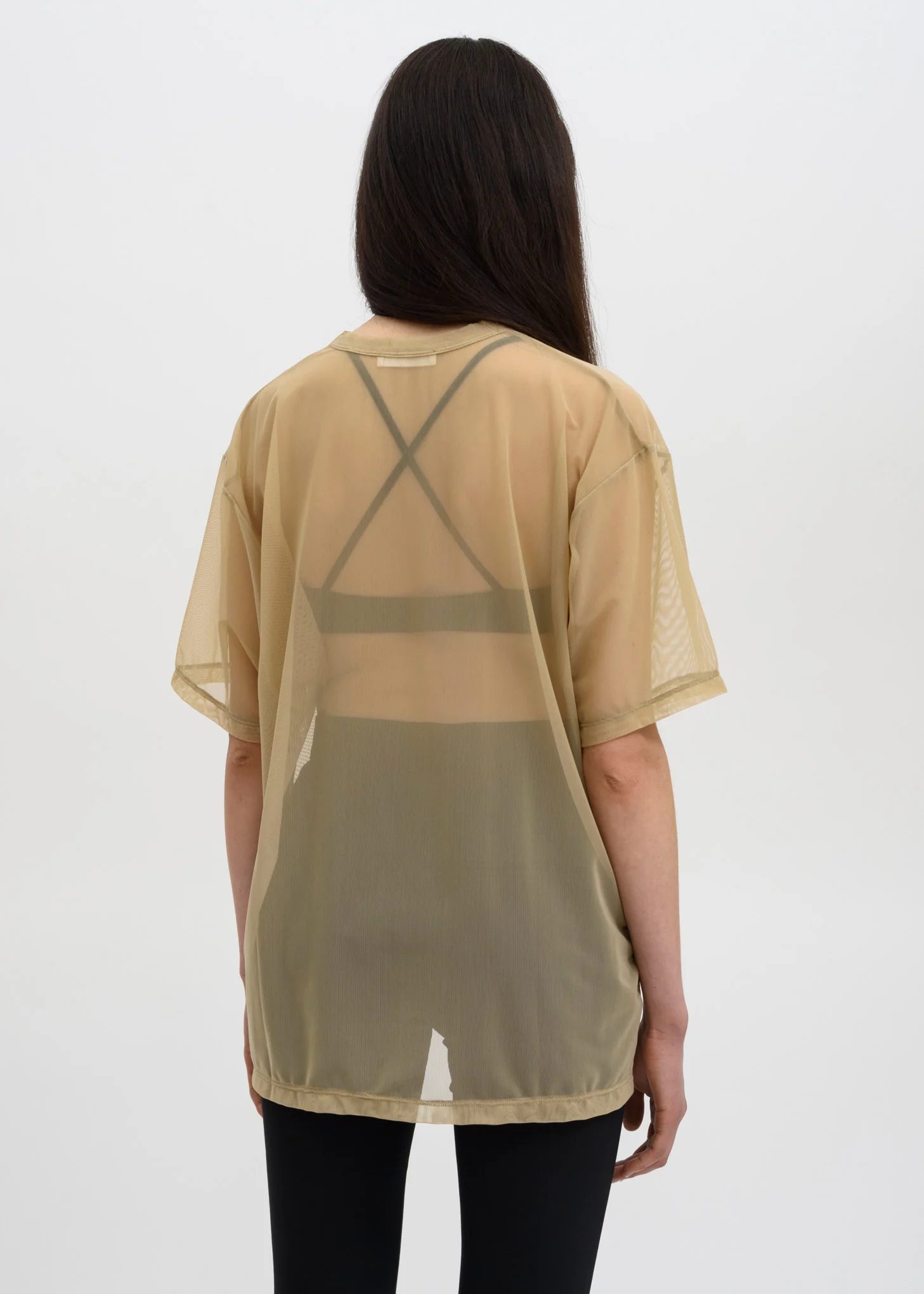 Sand Arno Mesh Print T-Shirt - Image 3