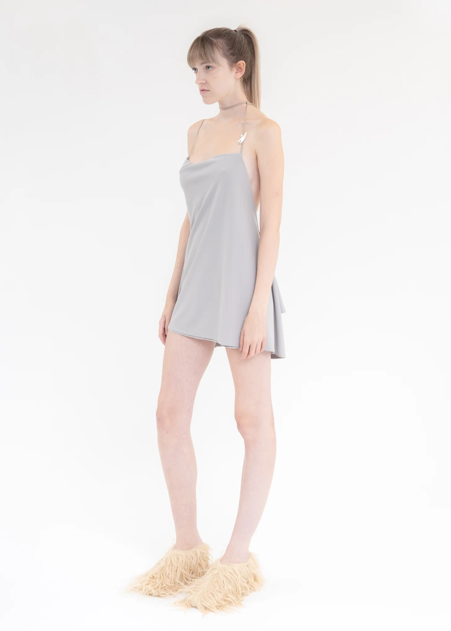 SAND HIERO SLIP DRESS - Image 3