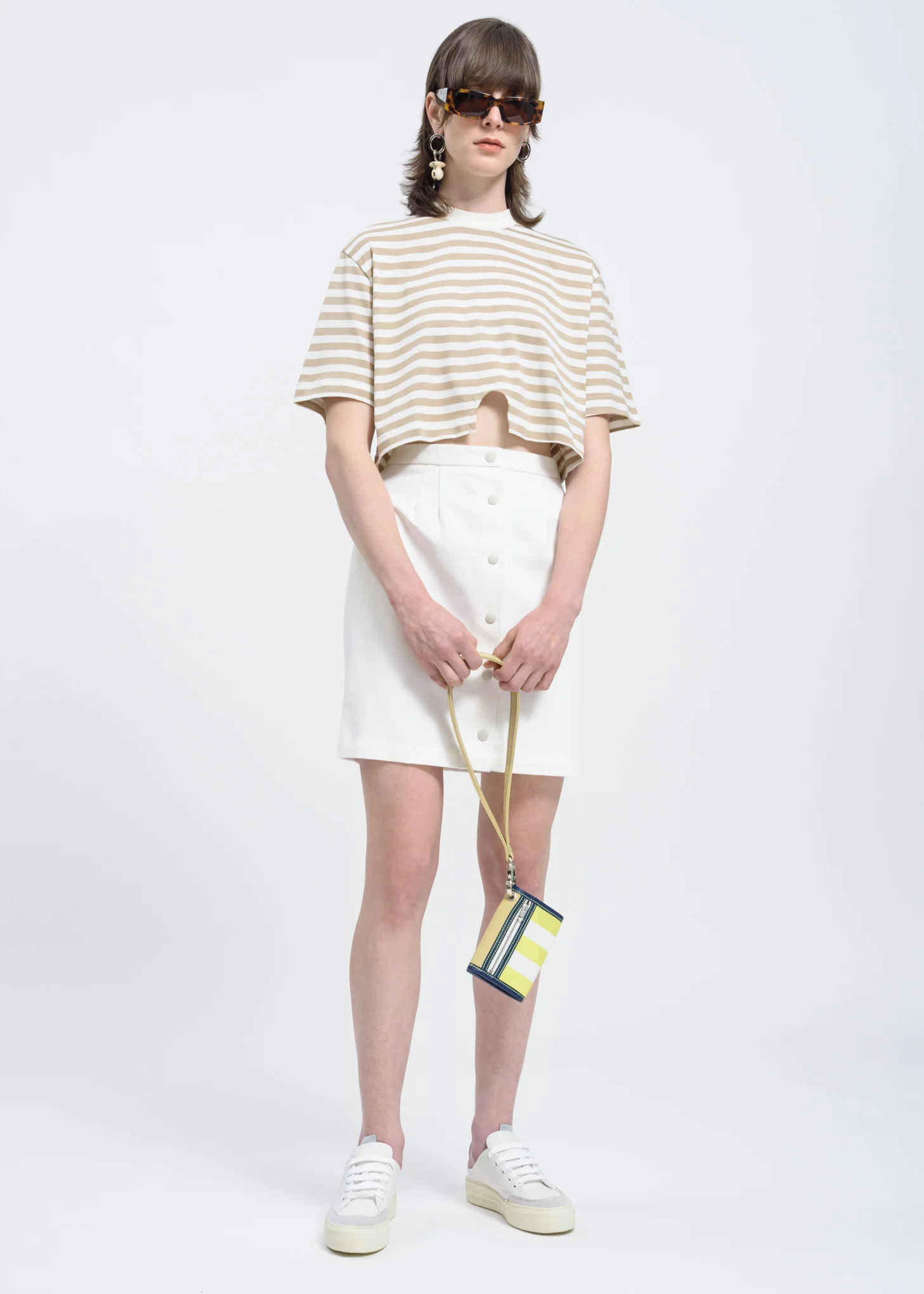 Sand Stripe Hole T-Shirt - Image 4