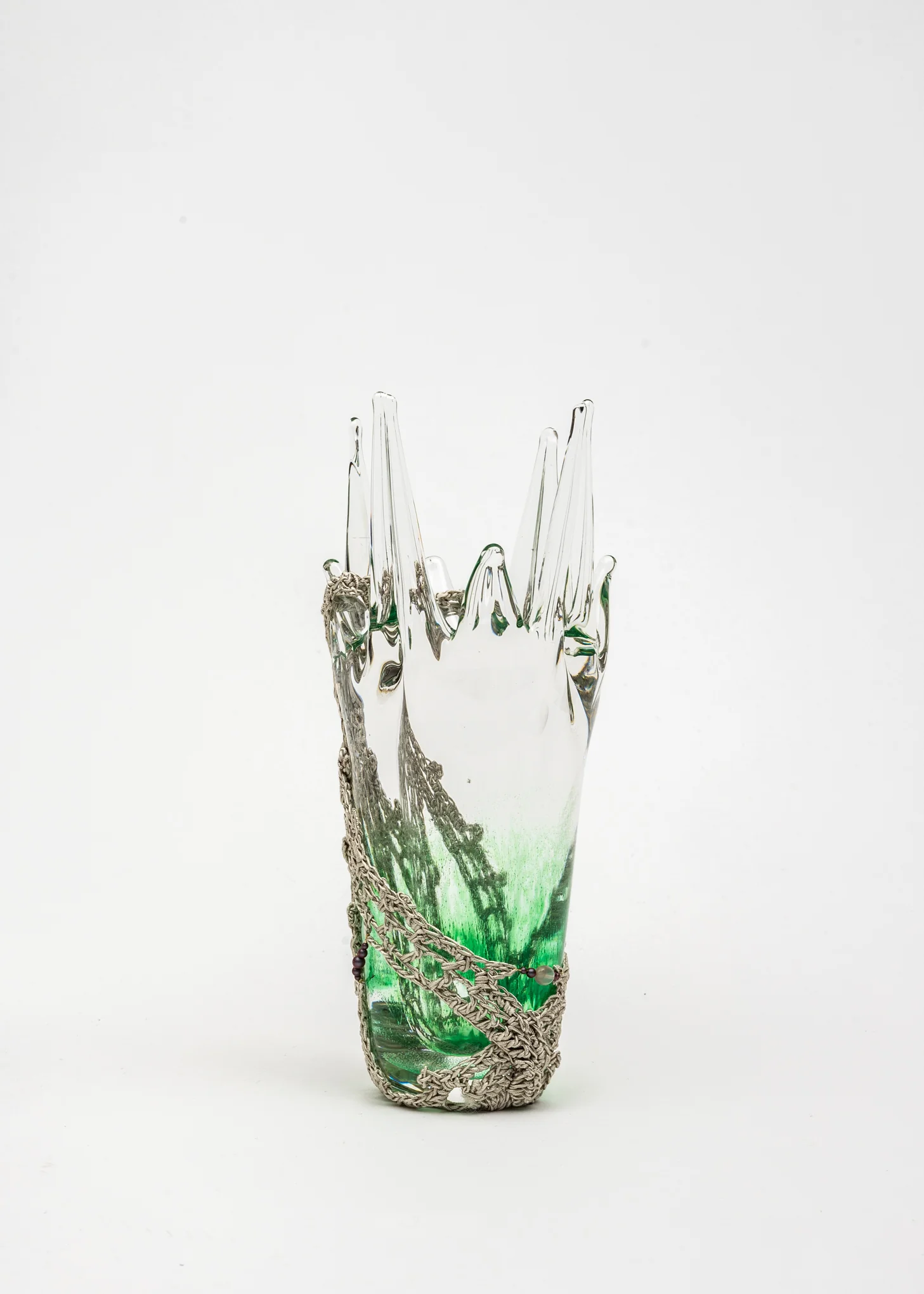 SEAFOAM GLASS VASE