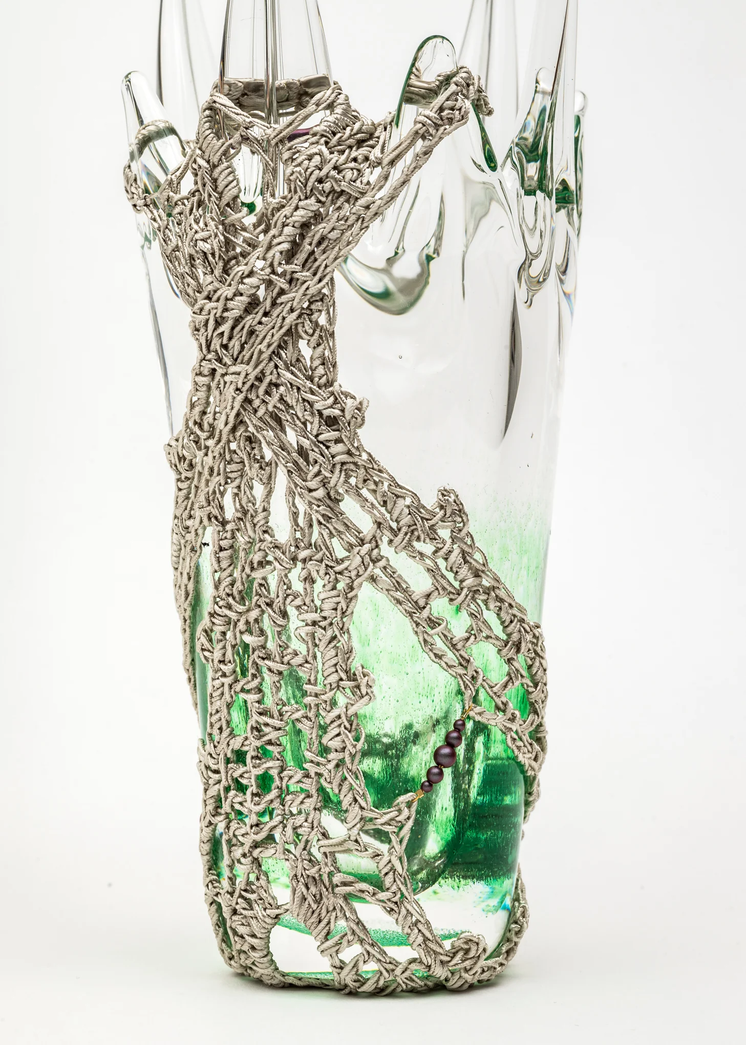 SEAFOAM GLASS VASE - Image 6