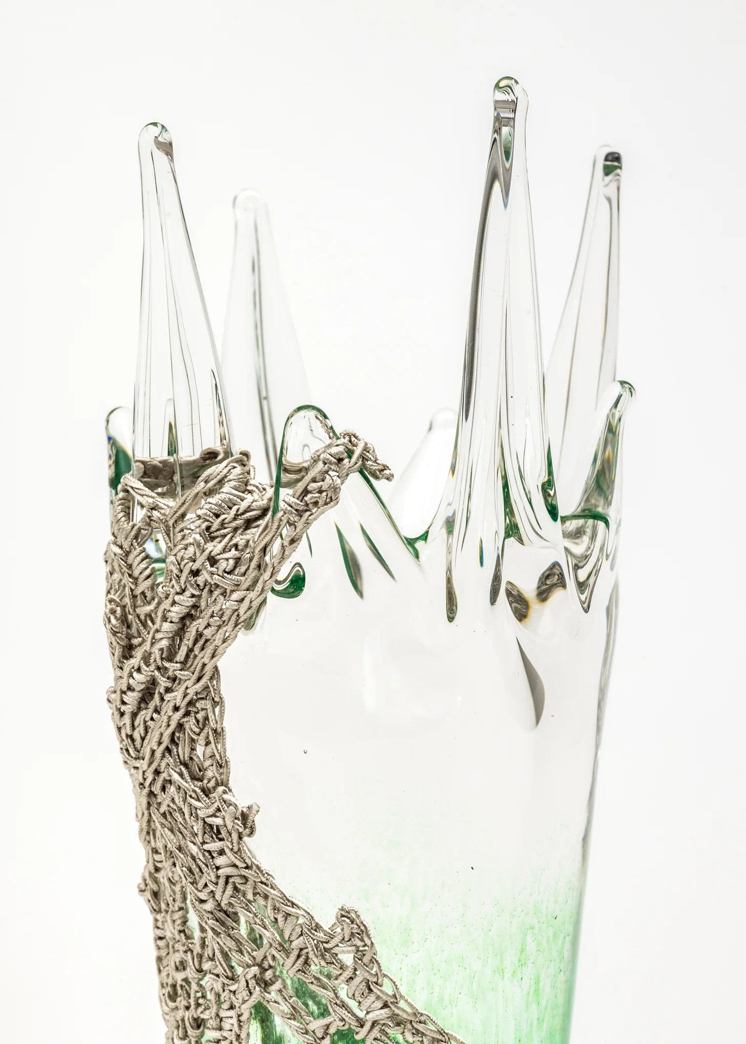 SEAFOAM GLASS VASE - Image 7