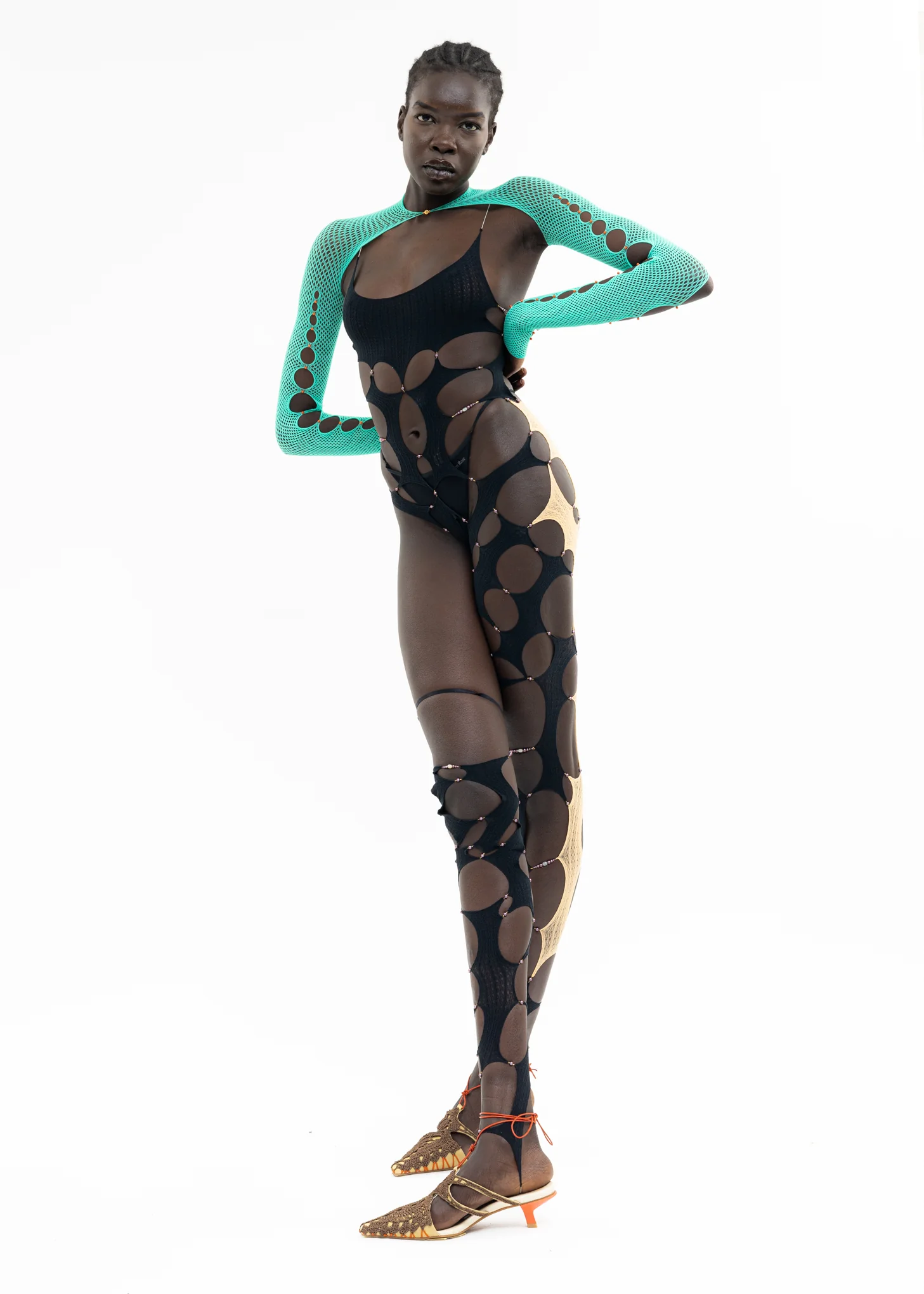 SEAFOAM MESH ARM SLEEVES - Image 8