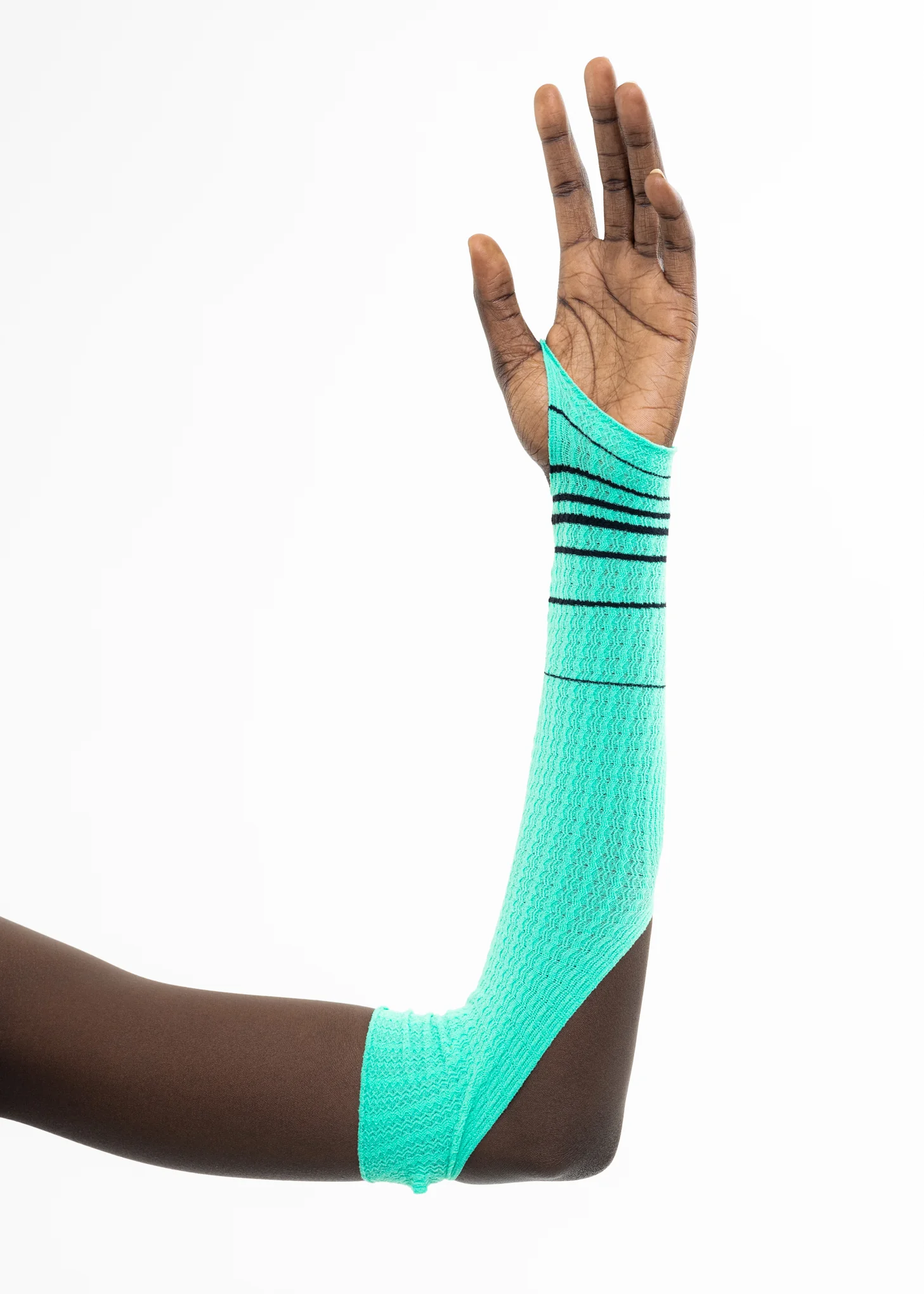 SEAFOAM & ONYX STRIPED ARM SLEEVE - Image 5