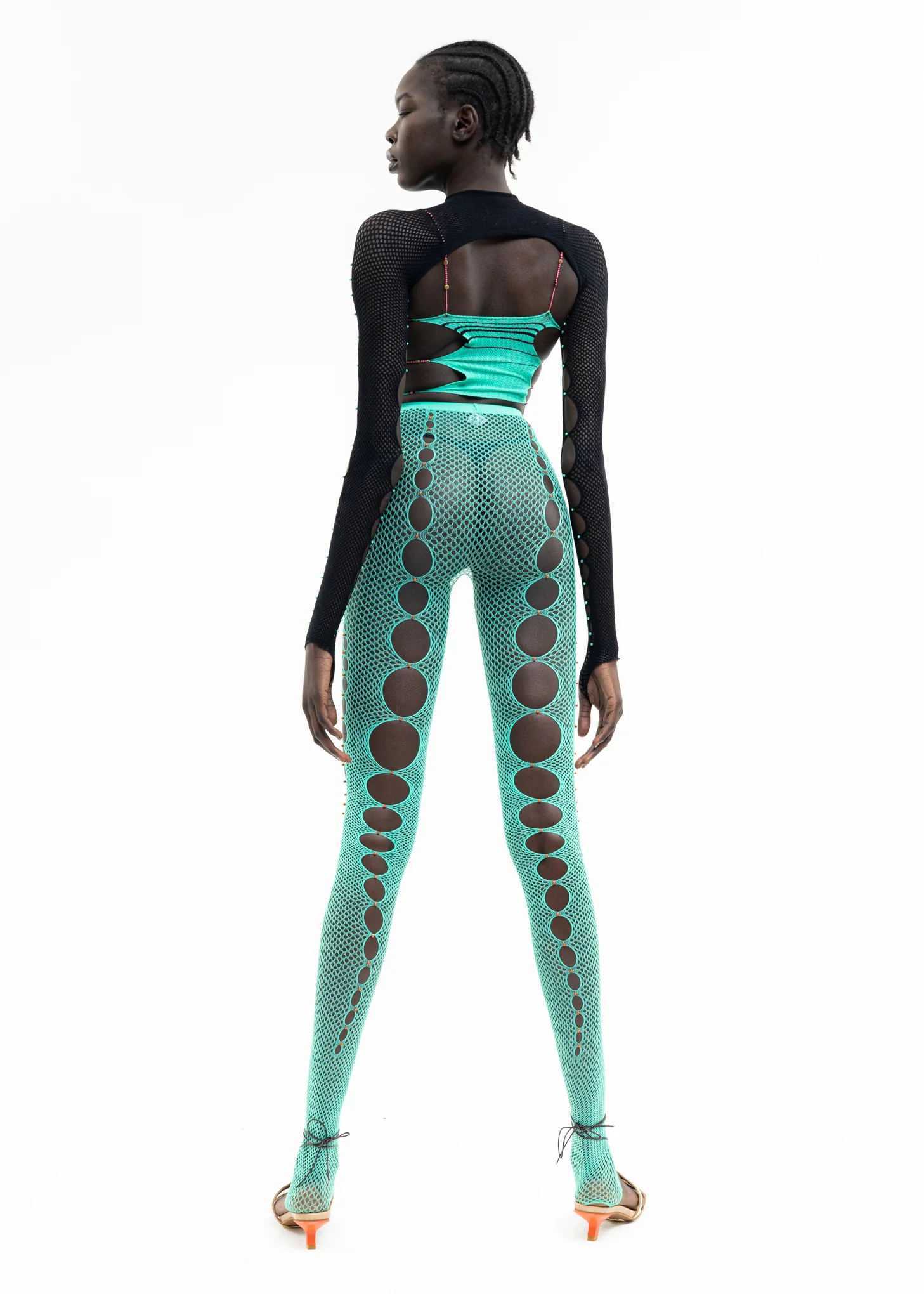 SEAFOAM & ONYX STRIPED CROP TOP - Image 6