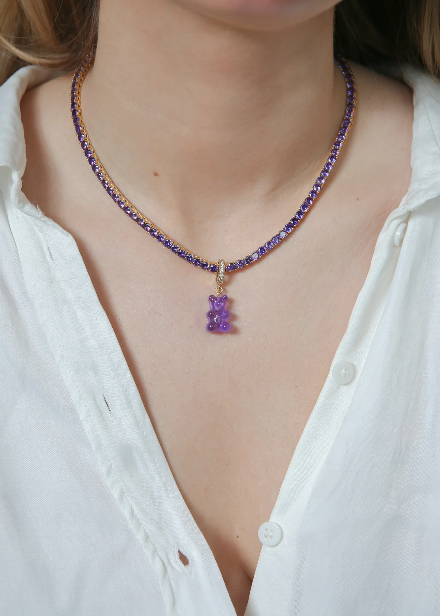 Serena Necklace - Lavender - Image 2