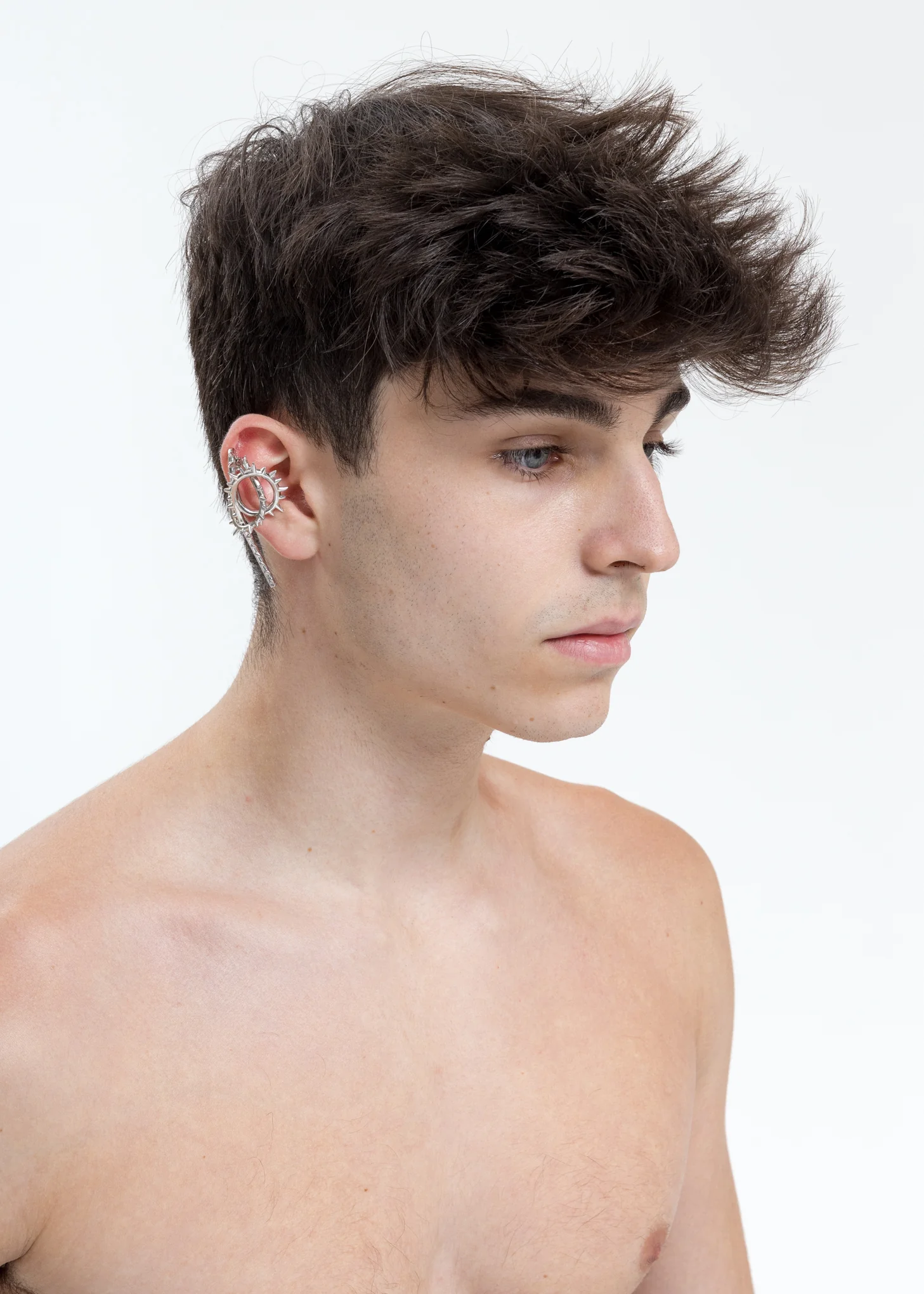 Silver Knot Spur Ear Cuff - Image 4