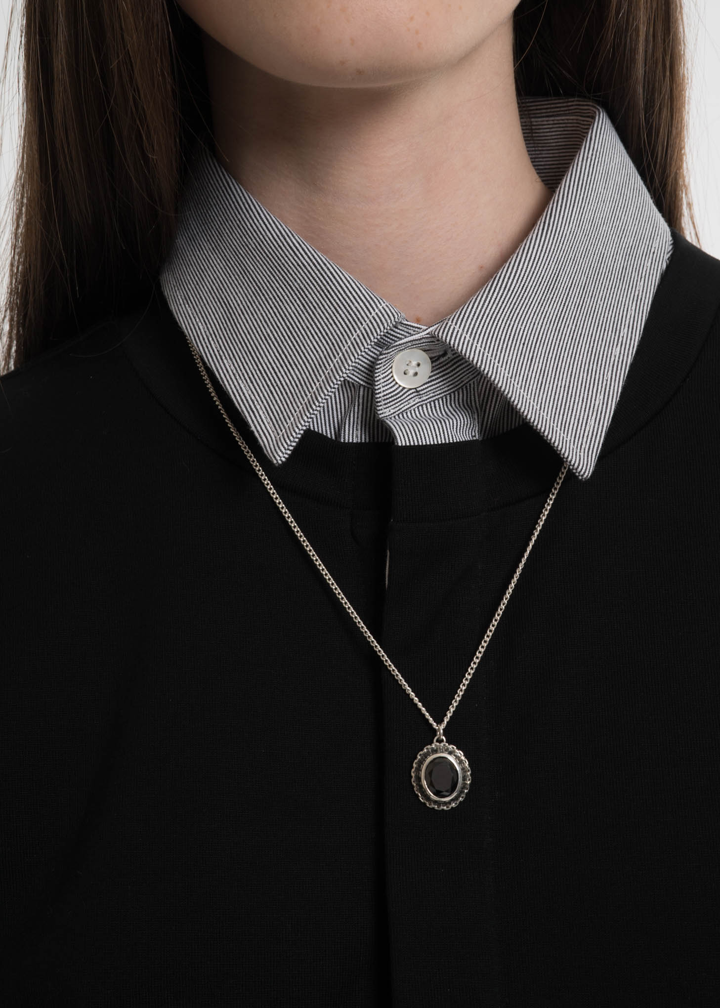 Silver and Black Class Pendant