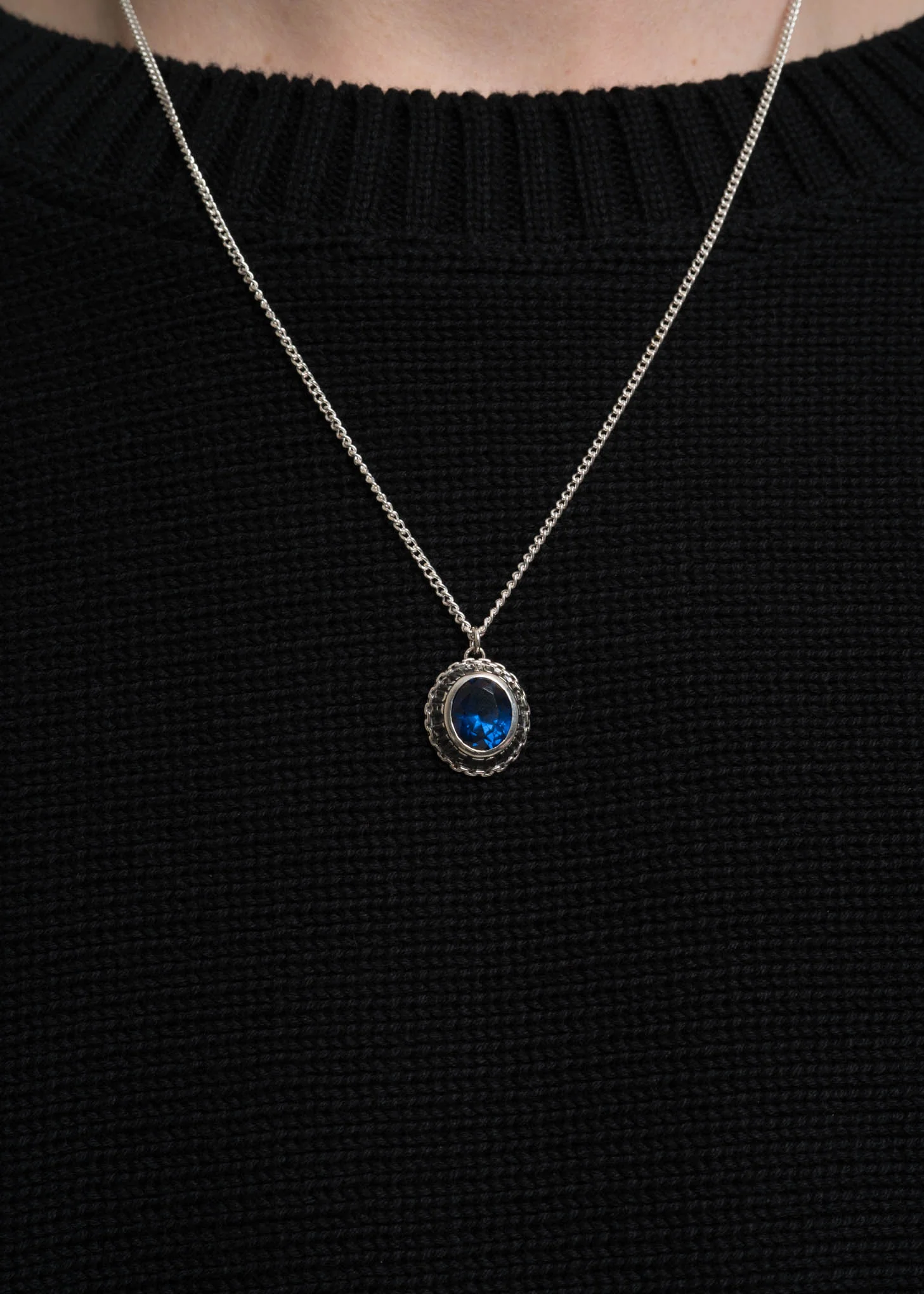 Silver and Blue Class Pendent - Image 3
