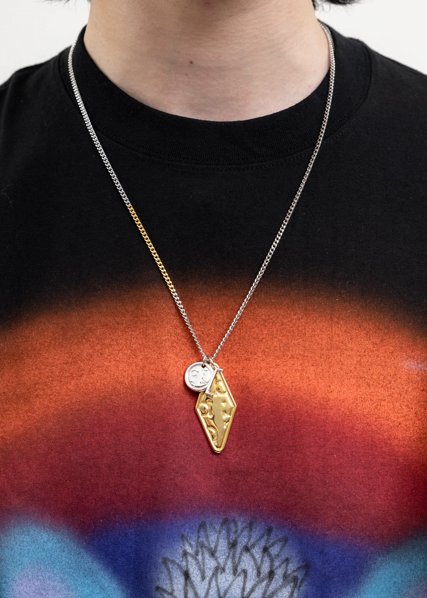 Silver And Gold BEIBEI Necklace - Image 3