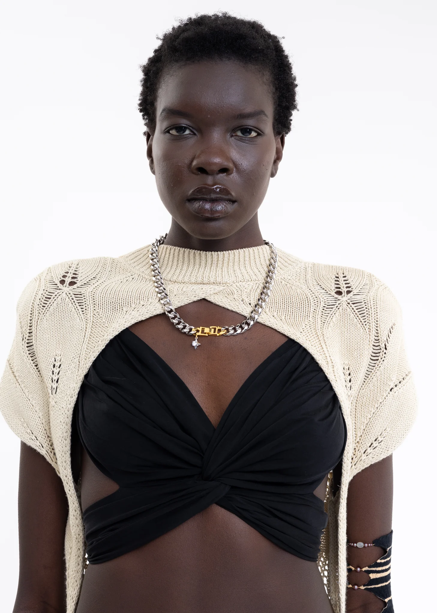 Silver And Gold  Mix Necklace - Image 4