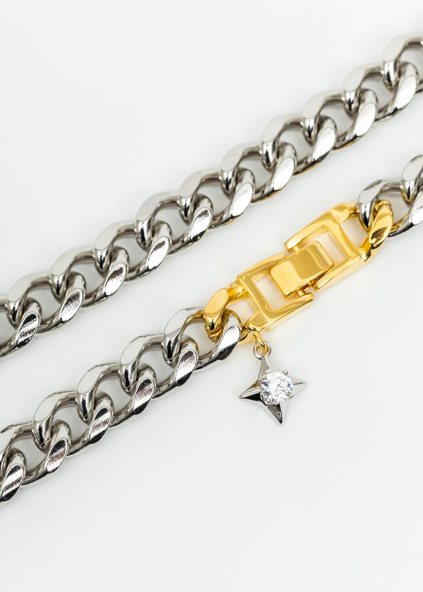 Silver And Gold  Mix Necklace - Image 5