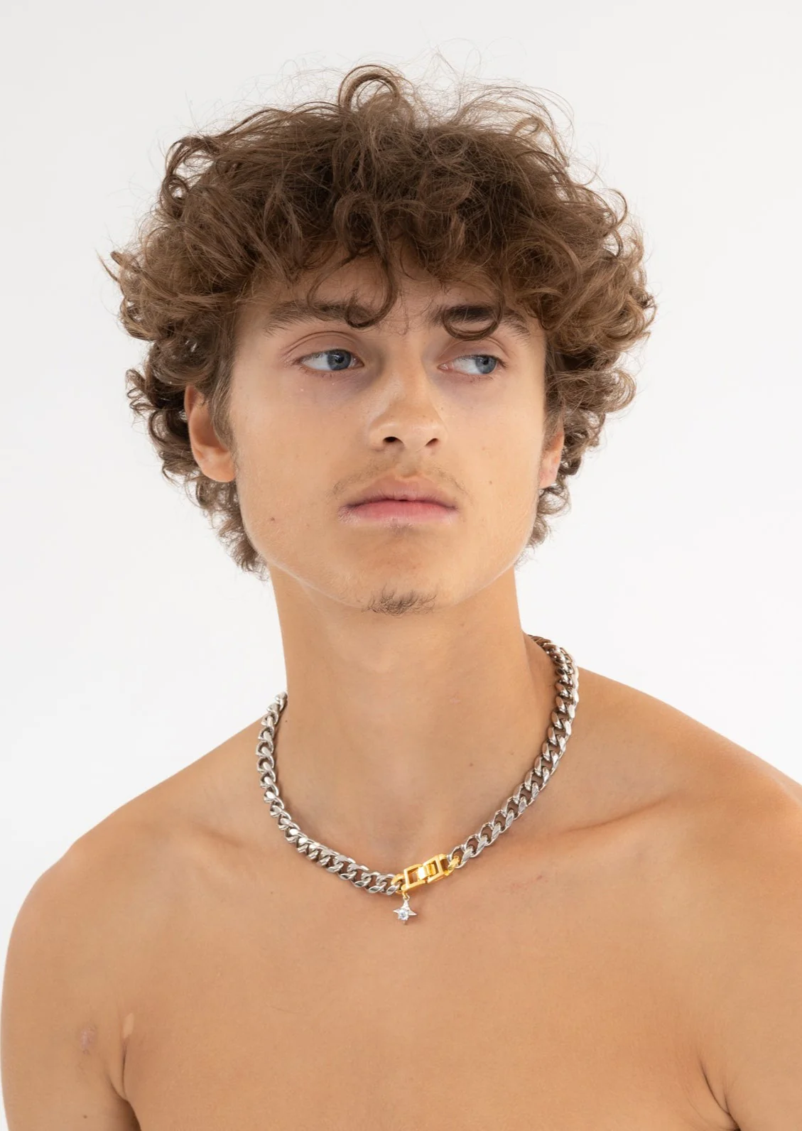 Silver And Gold  Mix Necklace - Image 2