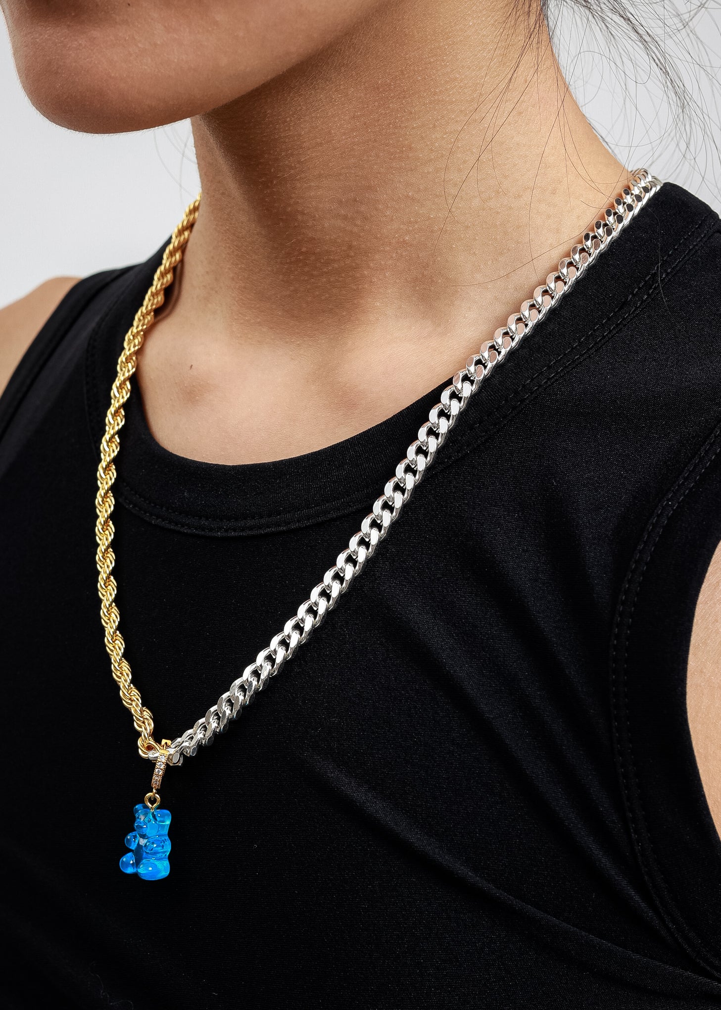Silver And Gold Pazzo Chain 52-57cm - Image 3
