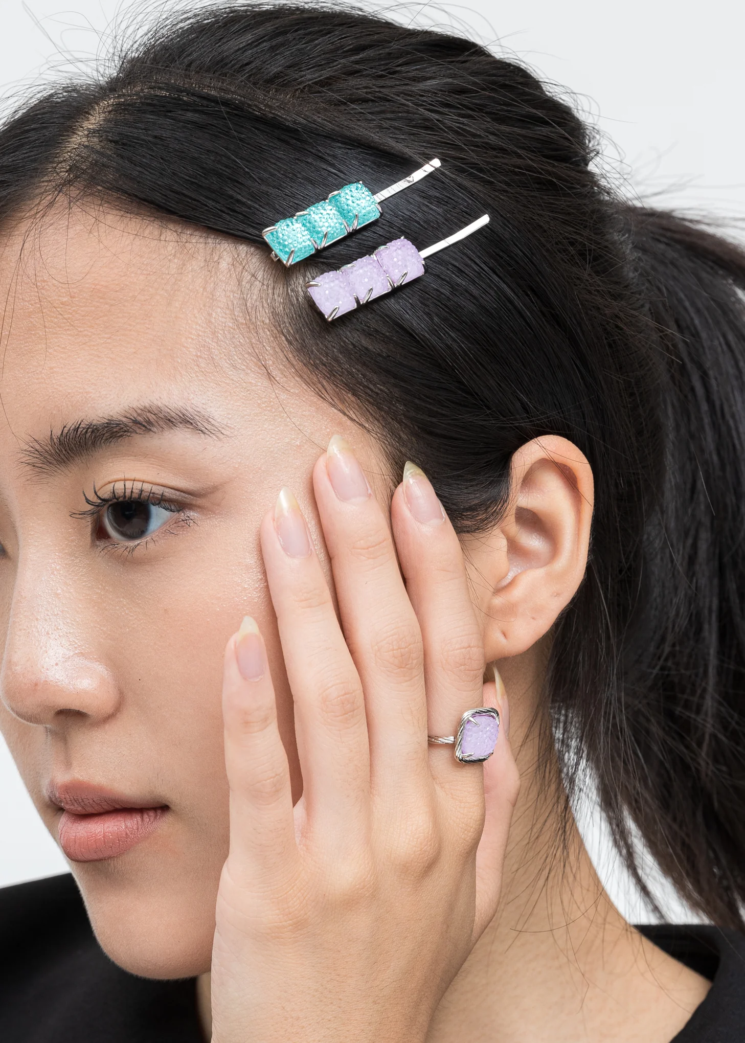 Silver And Purple Candy Ring - Image 3