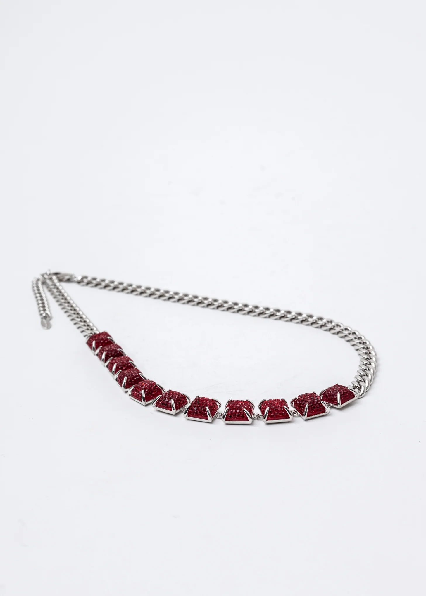 Silver And Red Candy Necklace - Image 4