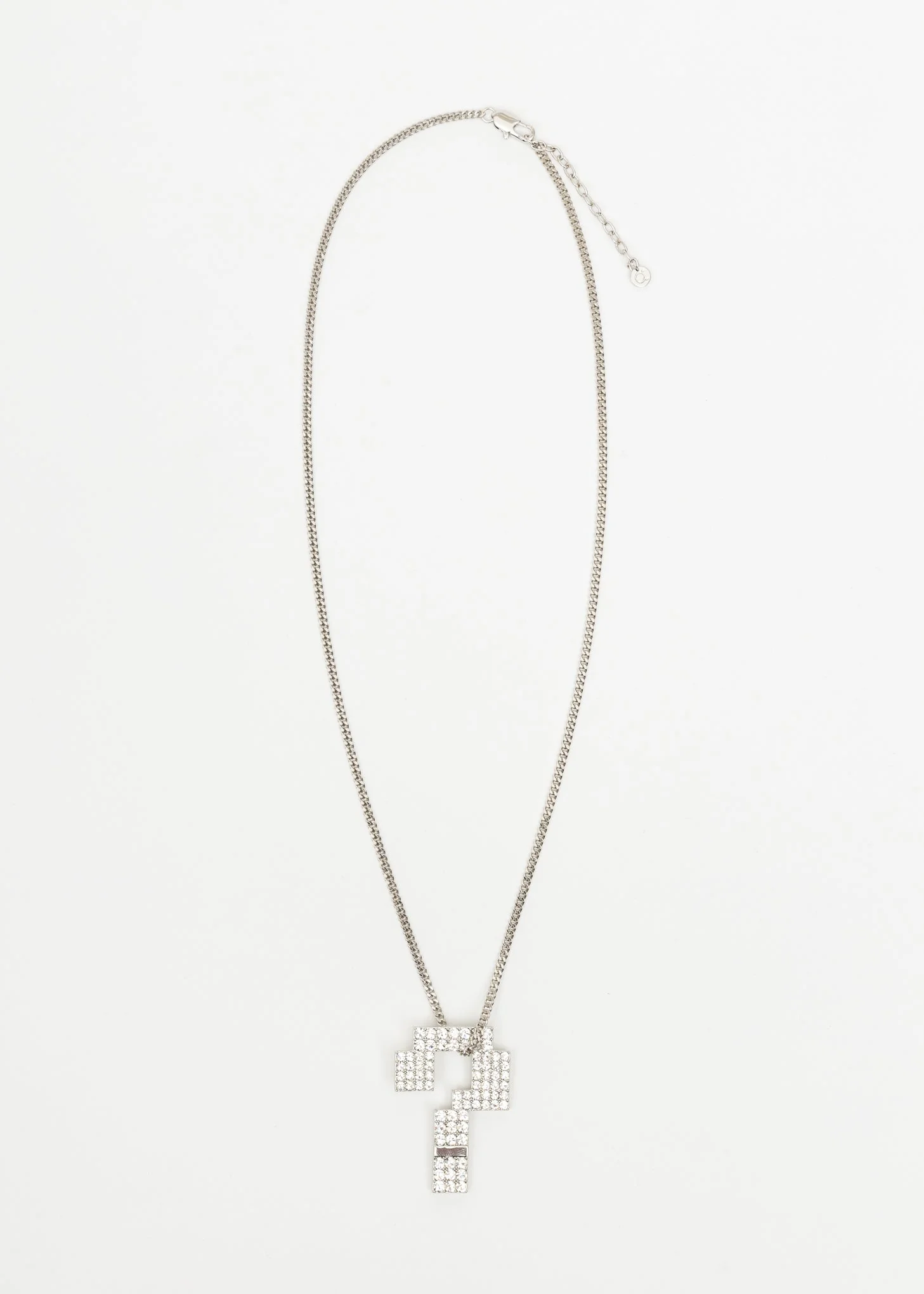 Silver And Rhinestone ? Necklace