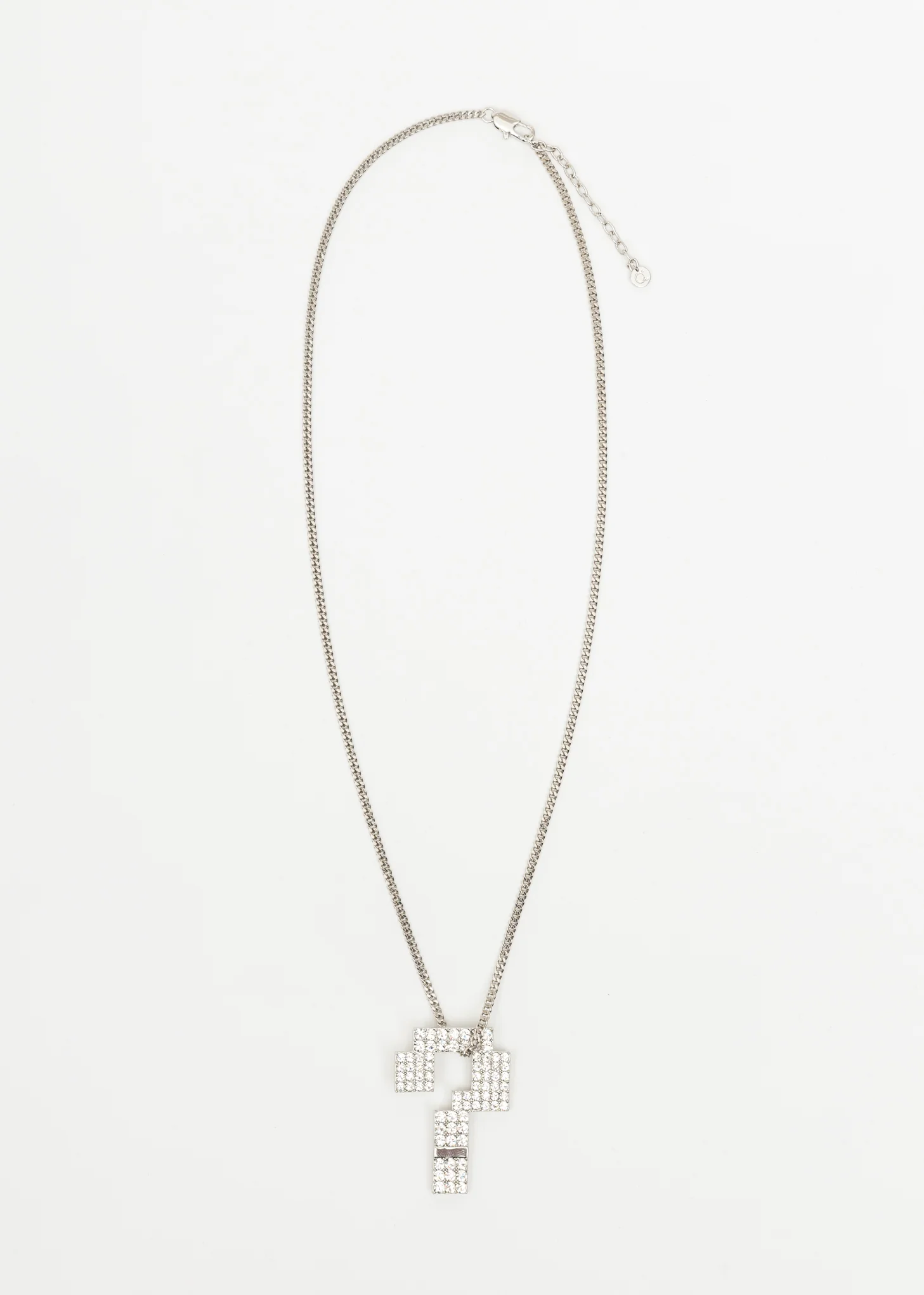 Silver And Rhinestone ? Necklace