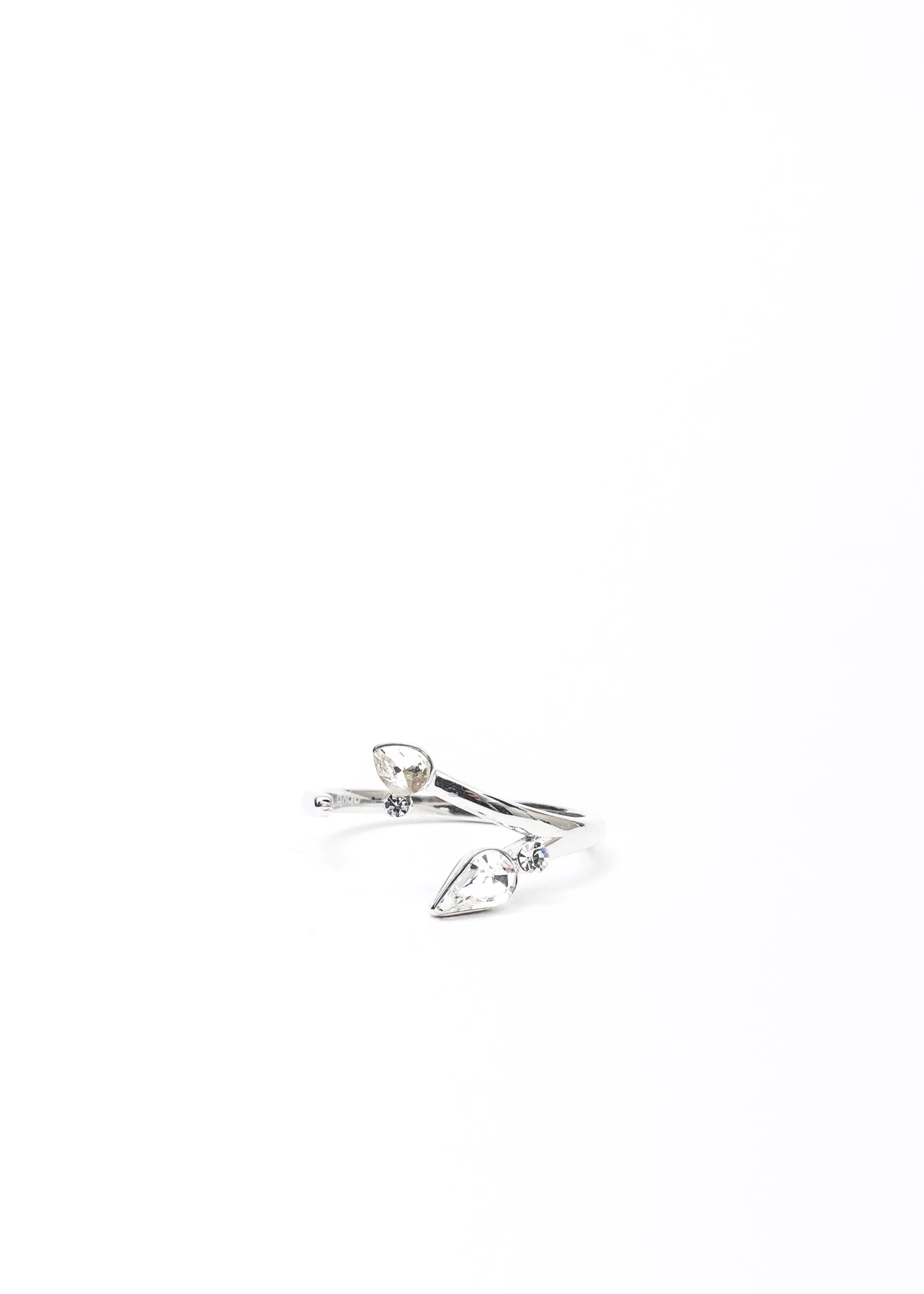 Silver And Rhinestone Wing/Butterfly Ring Set - Image 5