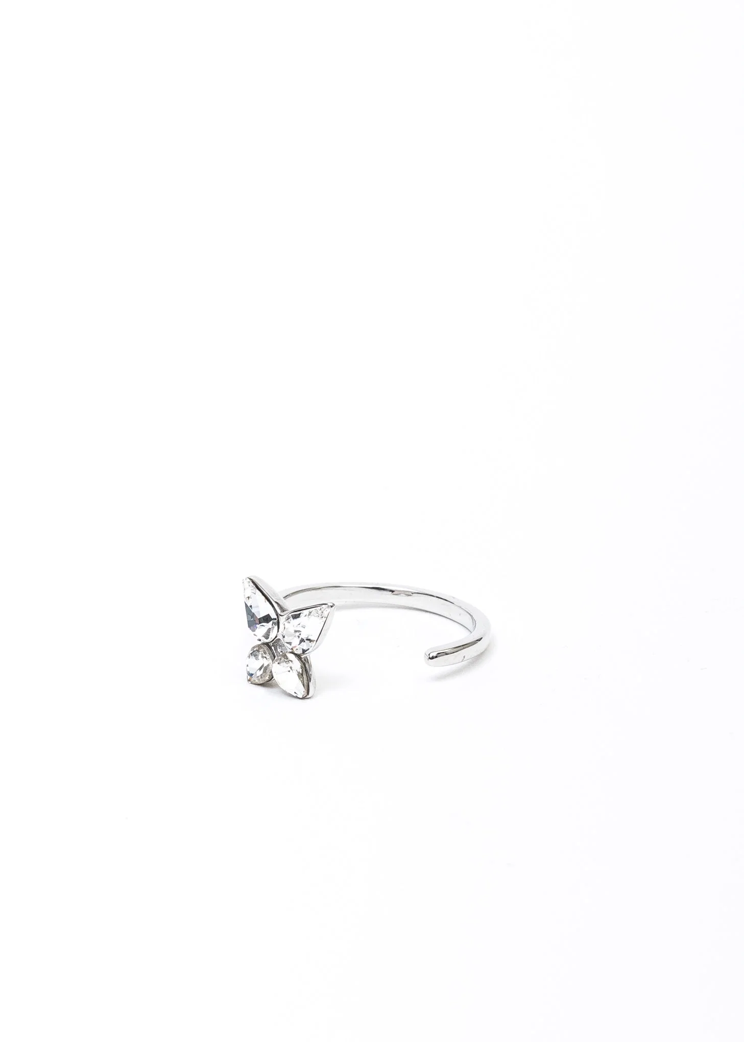 Silver And Rhinestone Wing/Butterfly Ring Set - Image 9