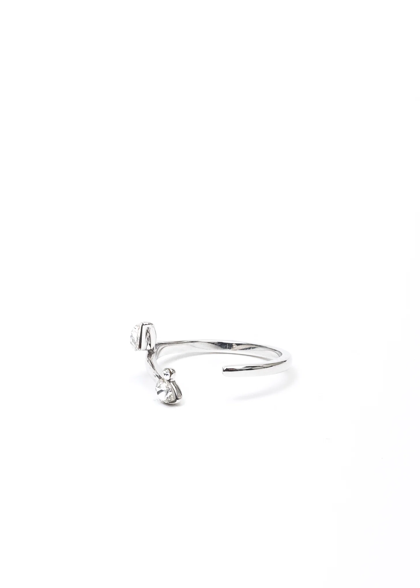 Silver And Rhinestone Wing/Butterfly Ring Set - Image 7