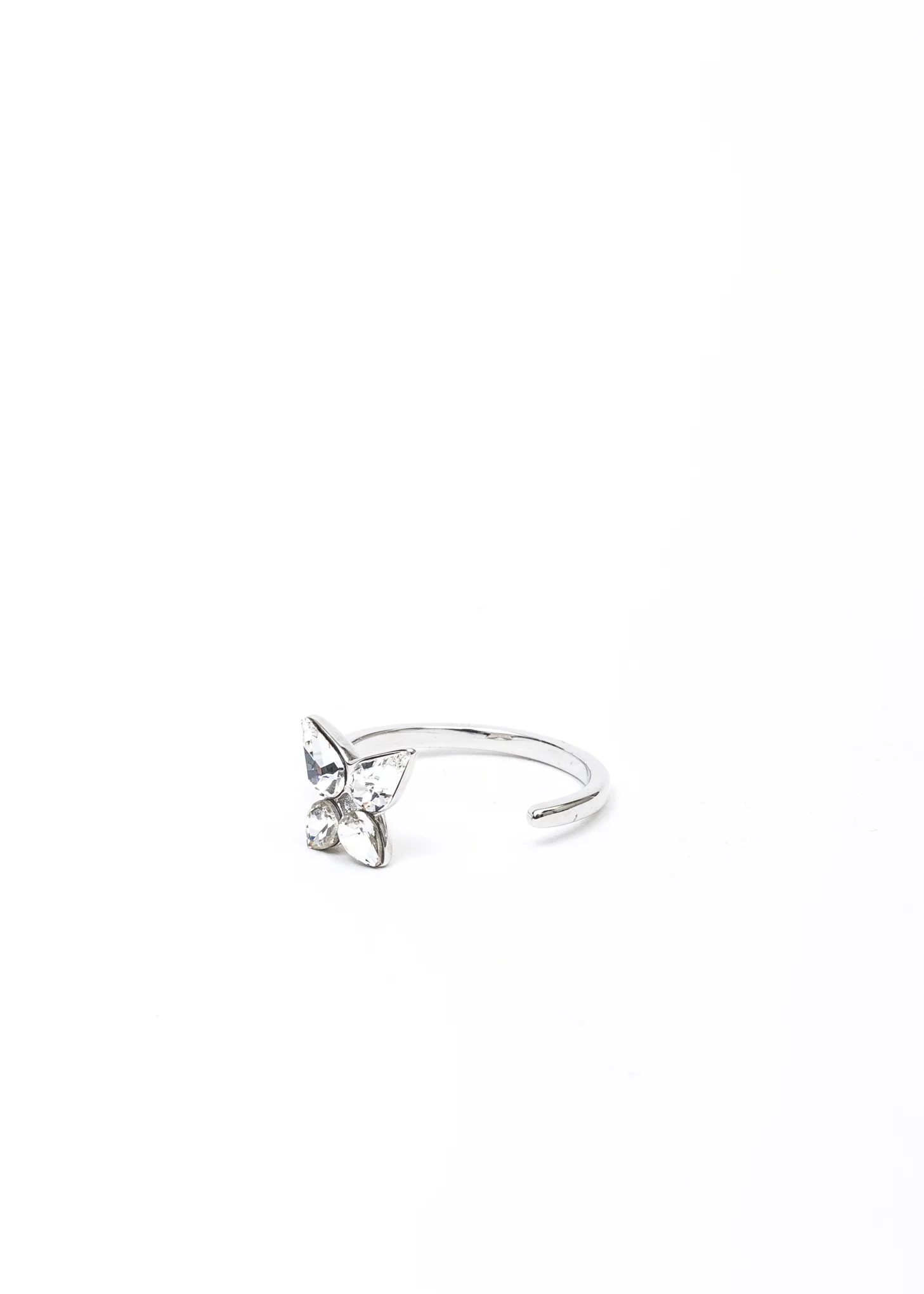 Silver And Rhinestone Wing/Butterfly Ring Set - Image 9