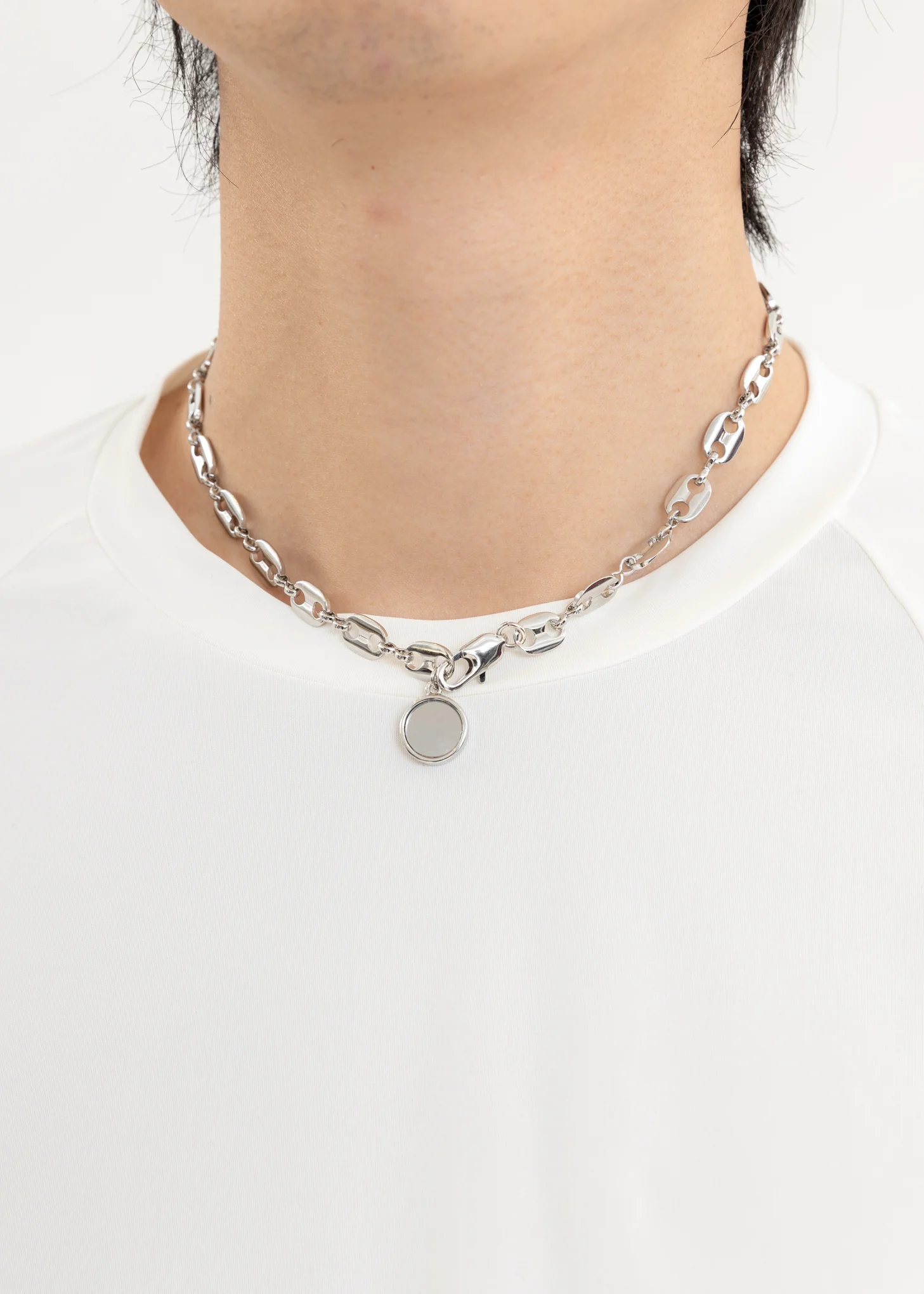 Silver Apple Necklace - Image 2