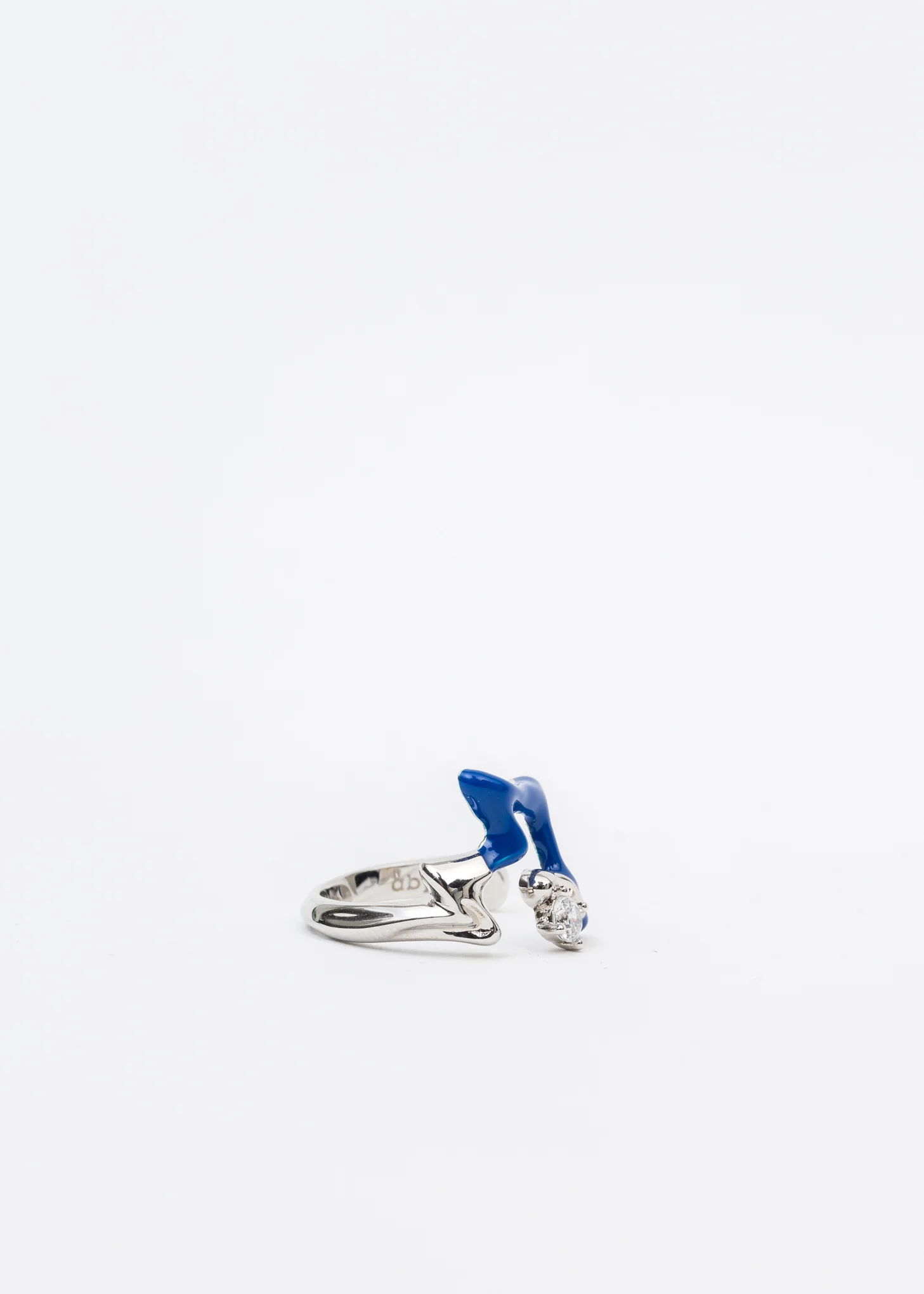 Silver Blue Island Ring - Image 4
