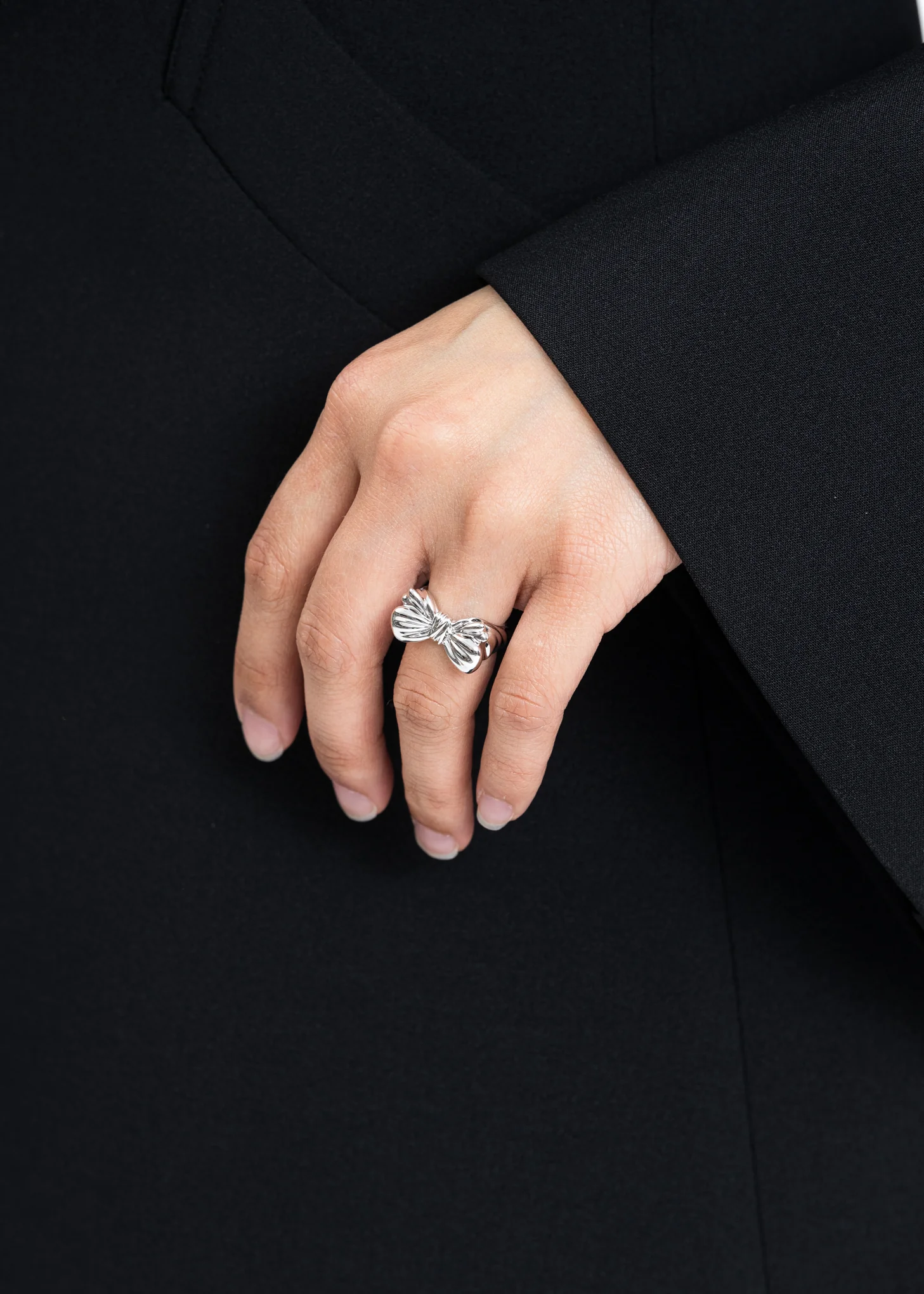 Silver Bow Ring - Image 2
