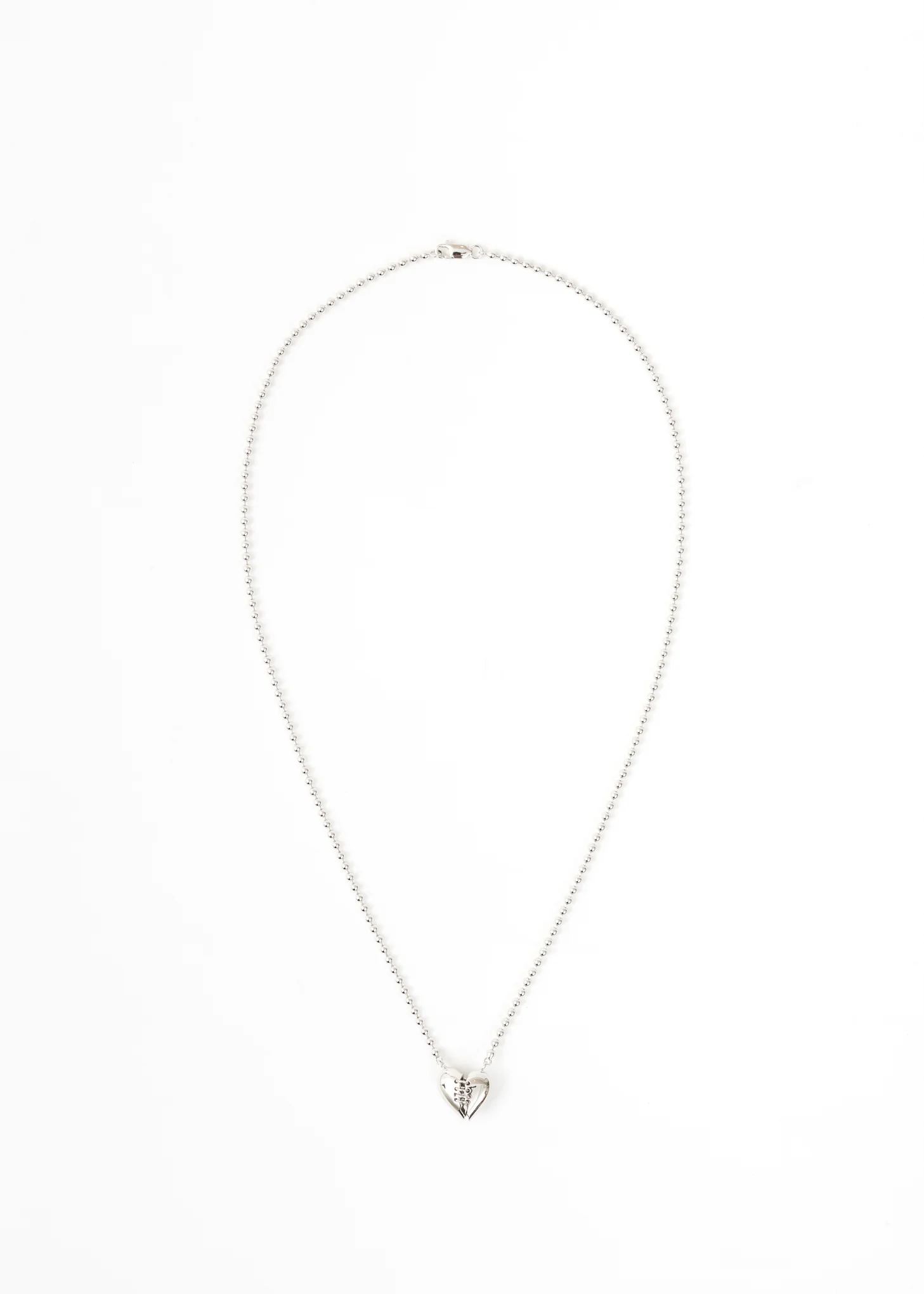 Silver Broken Heart Necklace