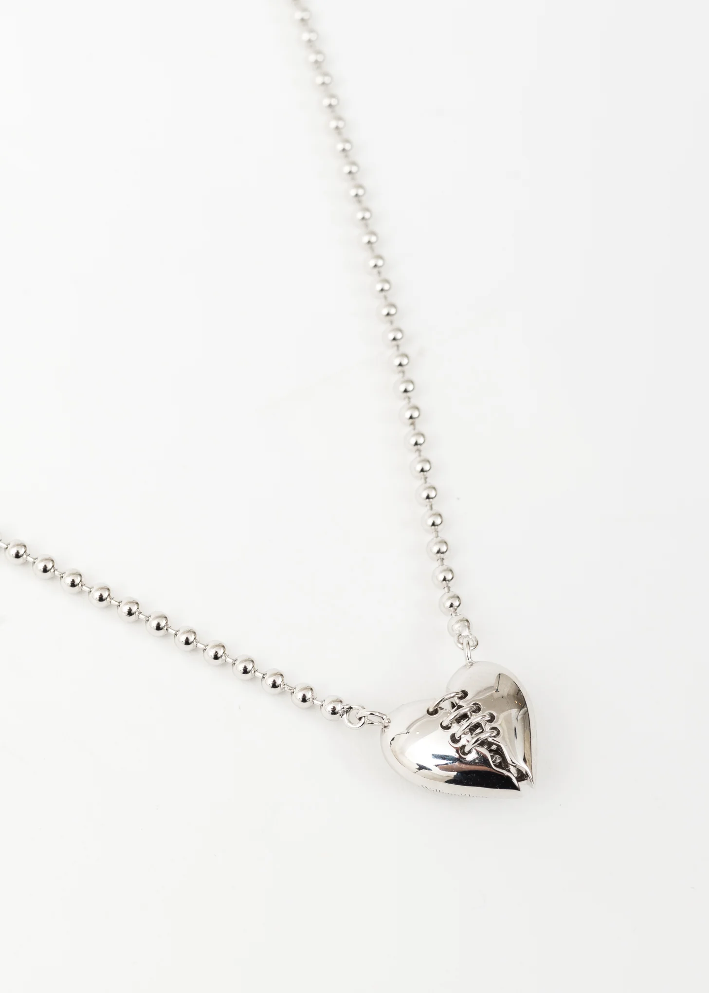 Silver Broken Heart Necklace - Image 2