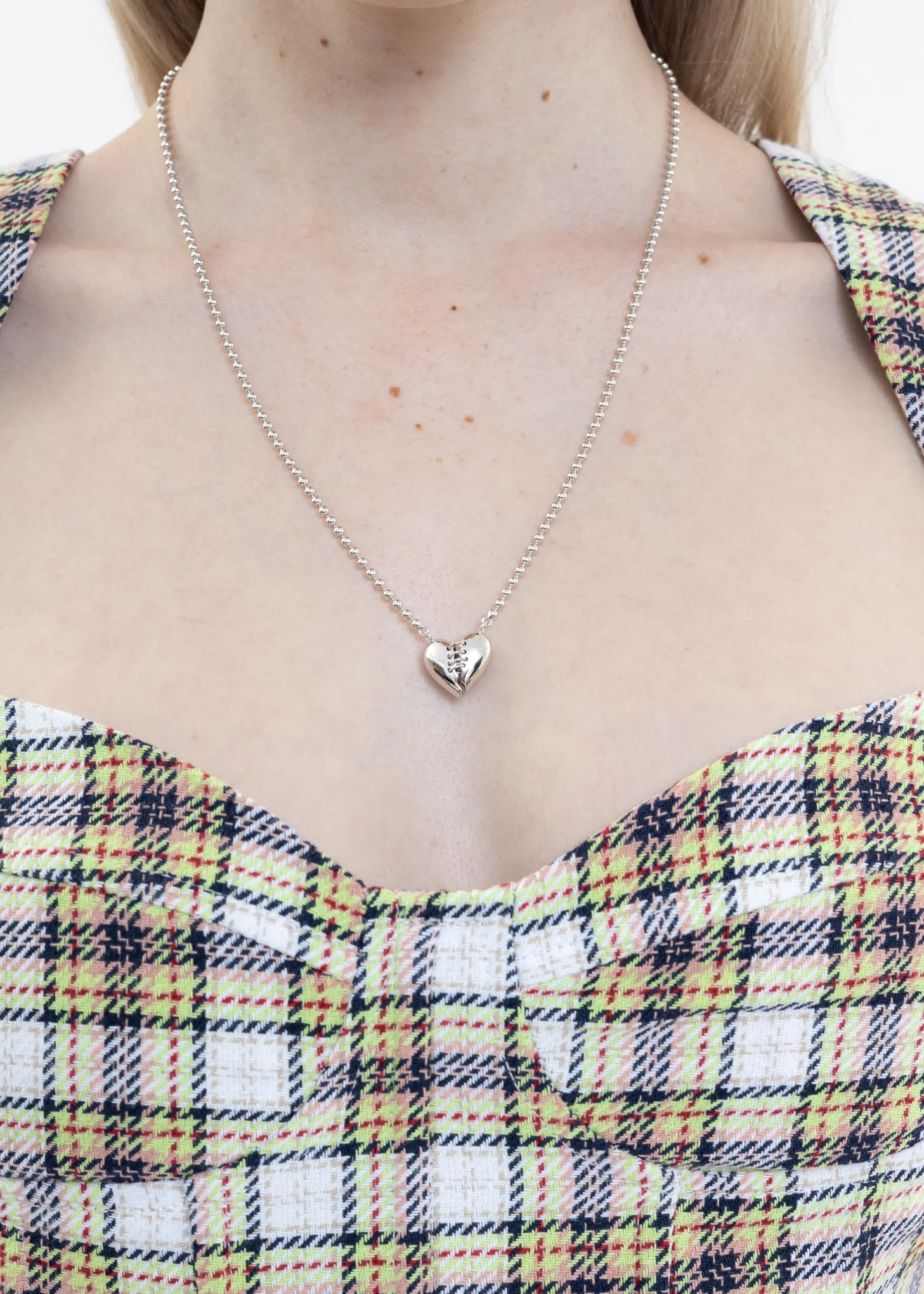 Silver Broken Heart Necklace - Image 5
