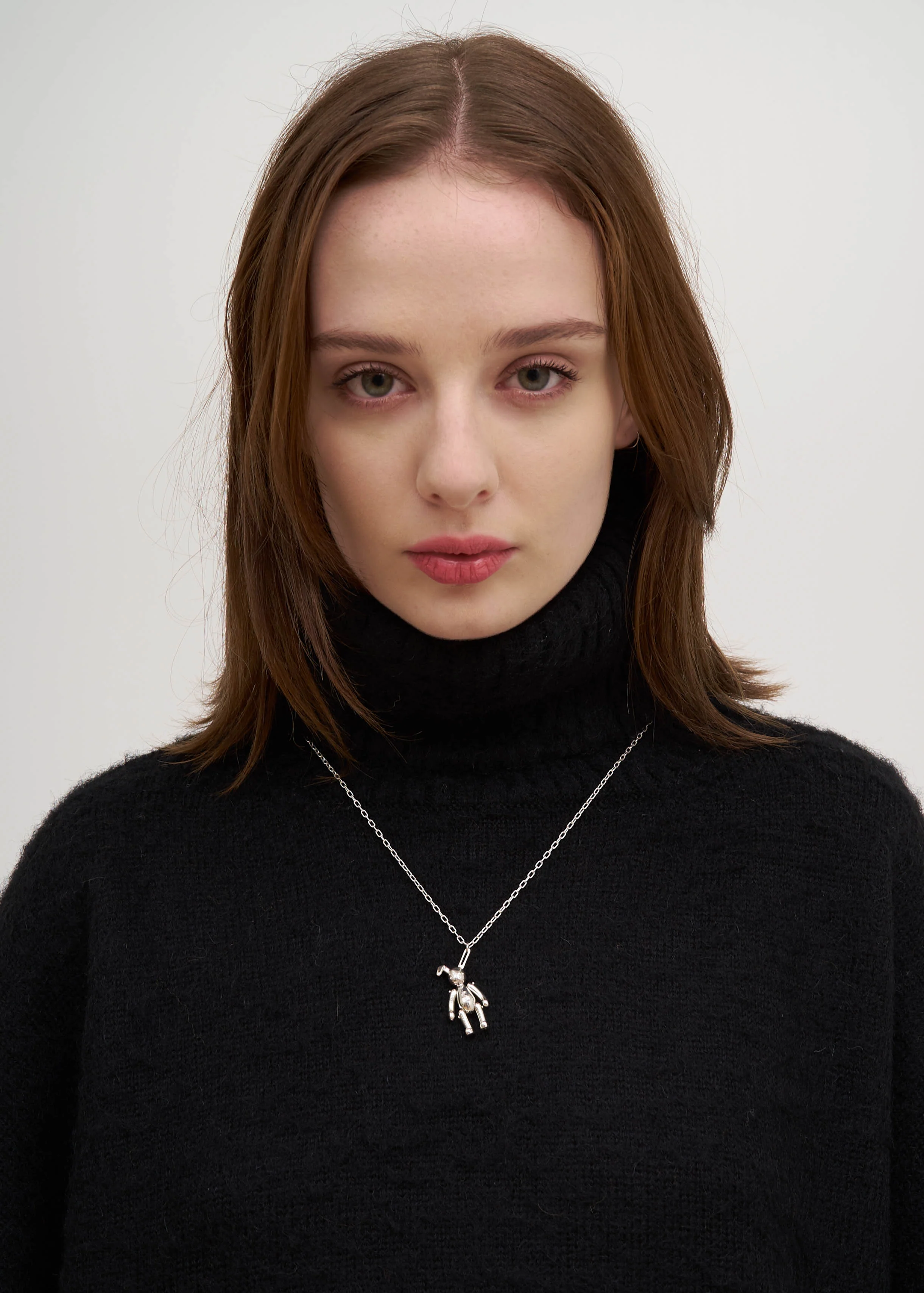 Silver Bunny Charm Necklace - Image 4