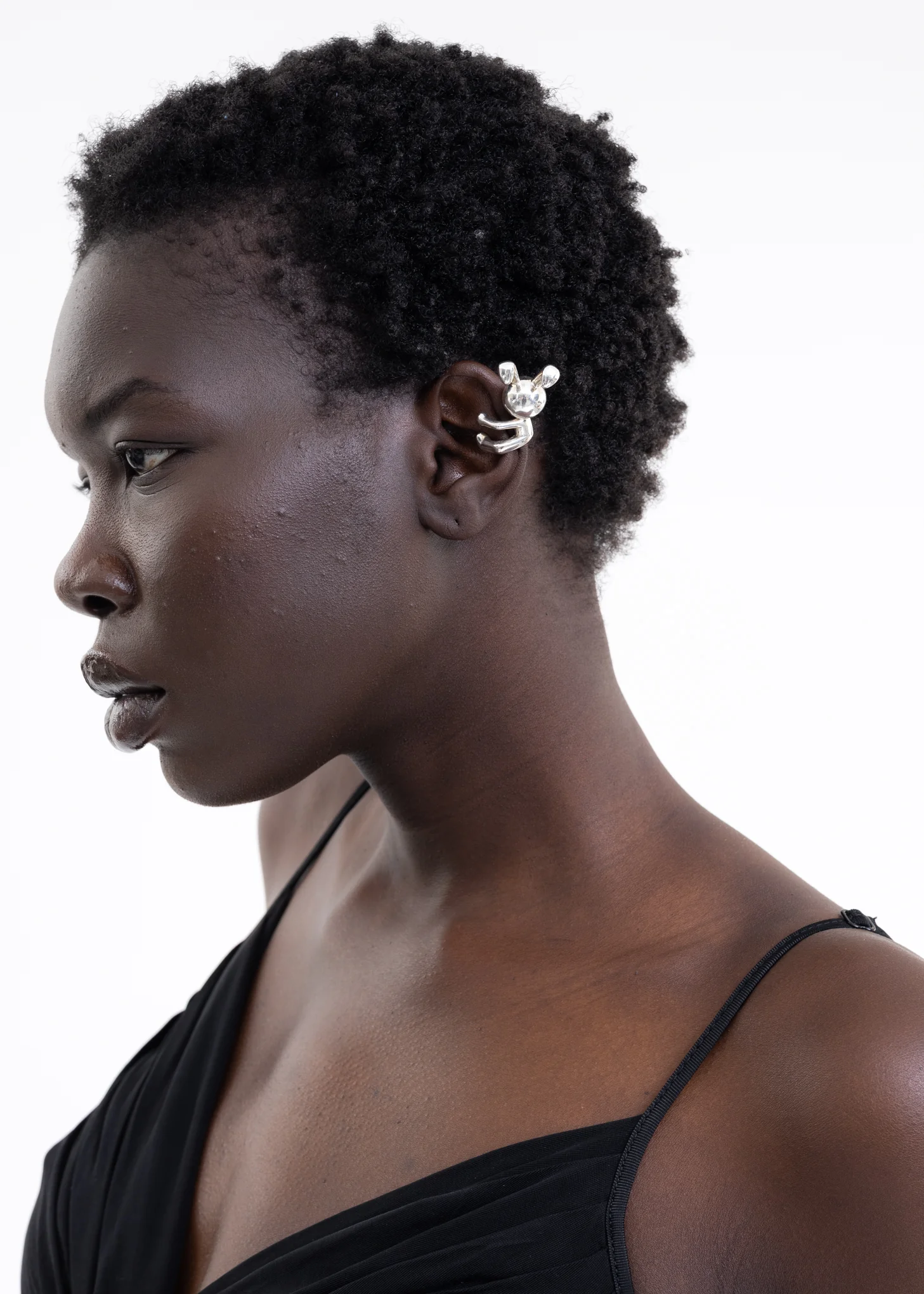 SILVER BUNNY EAR CUFF (LEFT) - Image 2