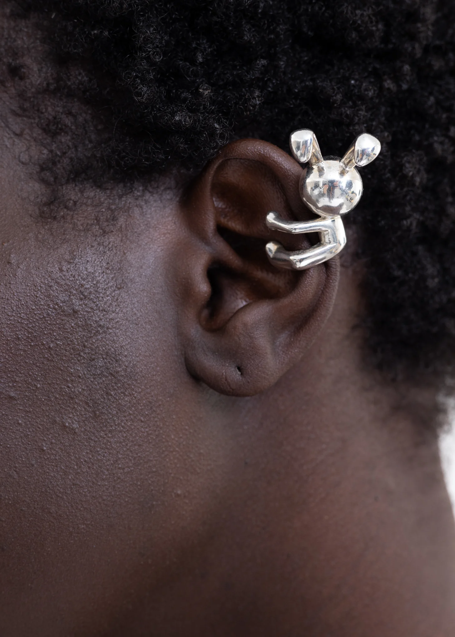 SILVER BUNNY EAR CUFF (LEFT) - Image 3