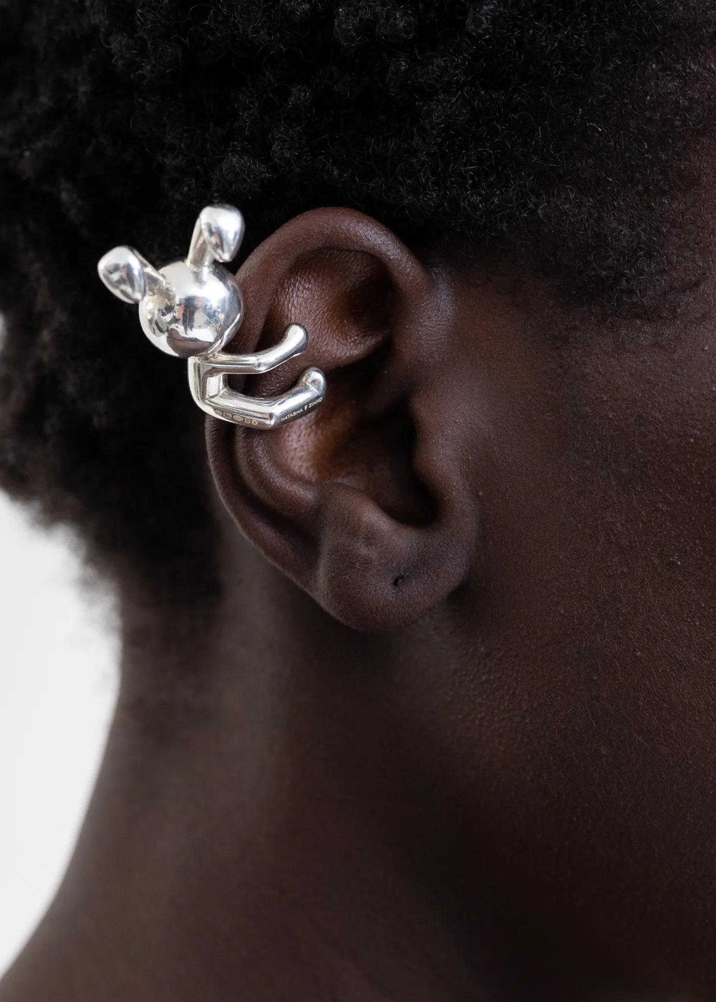 SILVER BUNNY EAR CUFF (RIGHT) - Image 3