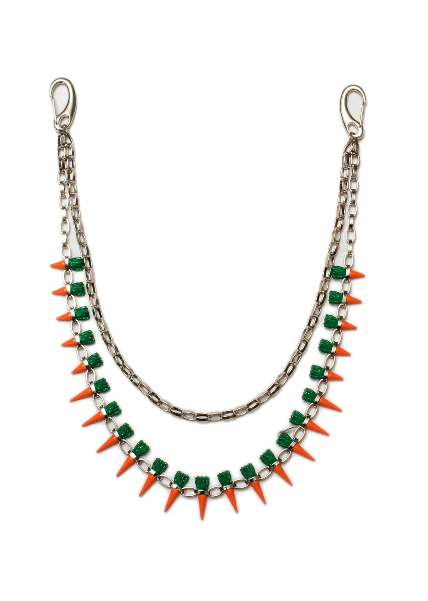 Silver CARROT STUDS Necklace - Image 5