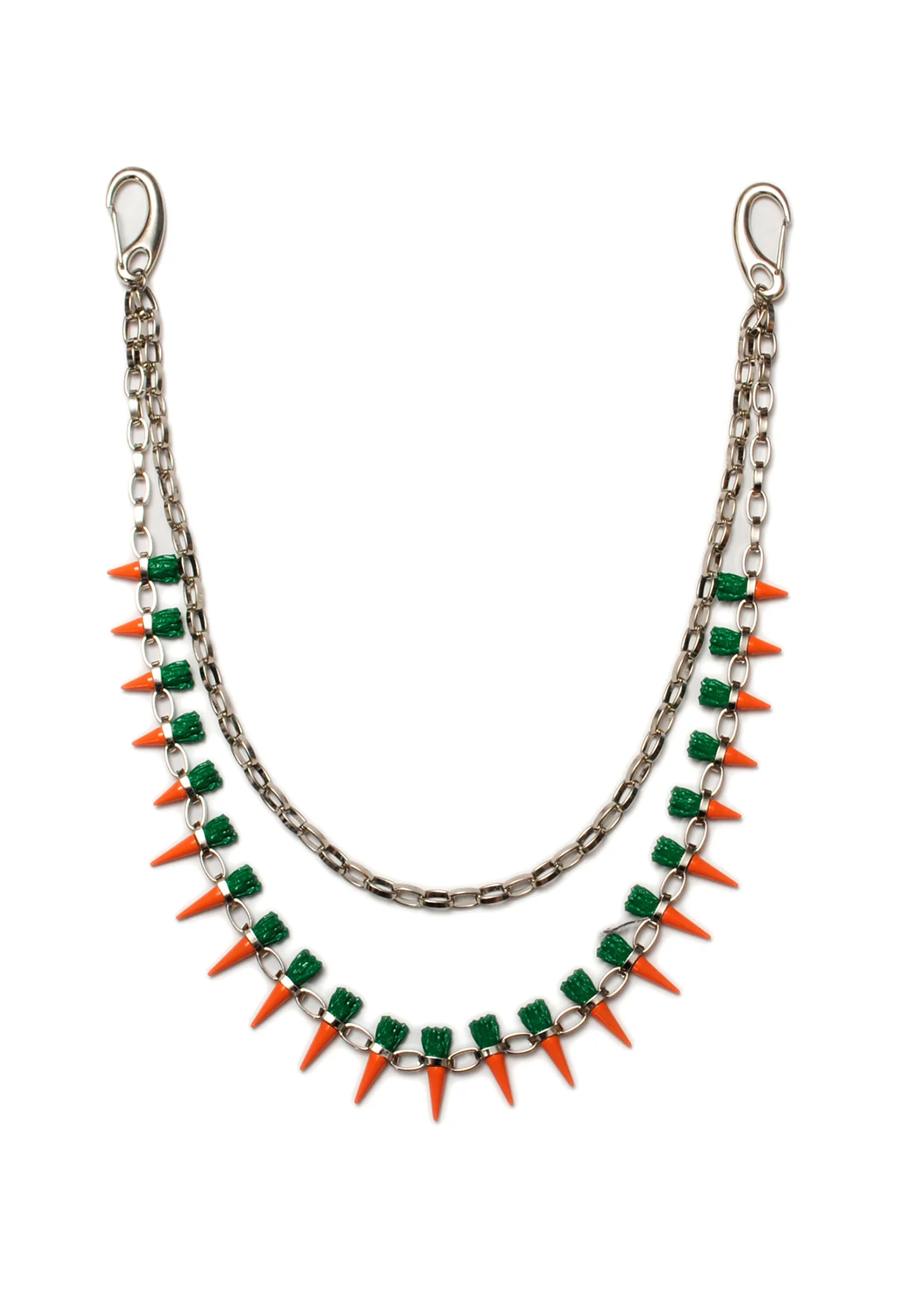 Silver CARROT STUDS Necklace - Image 6